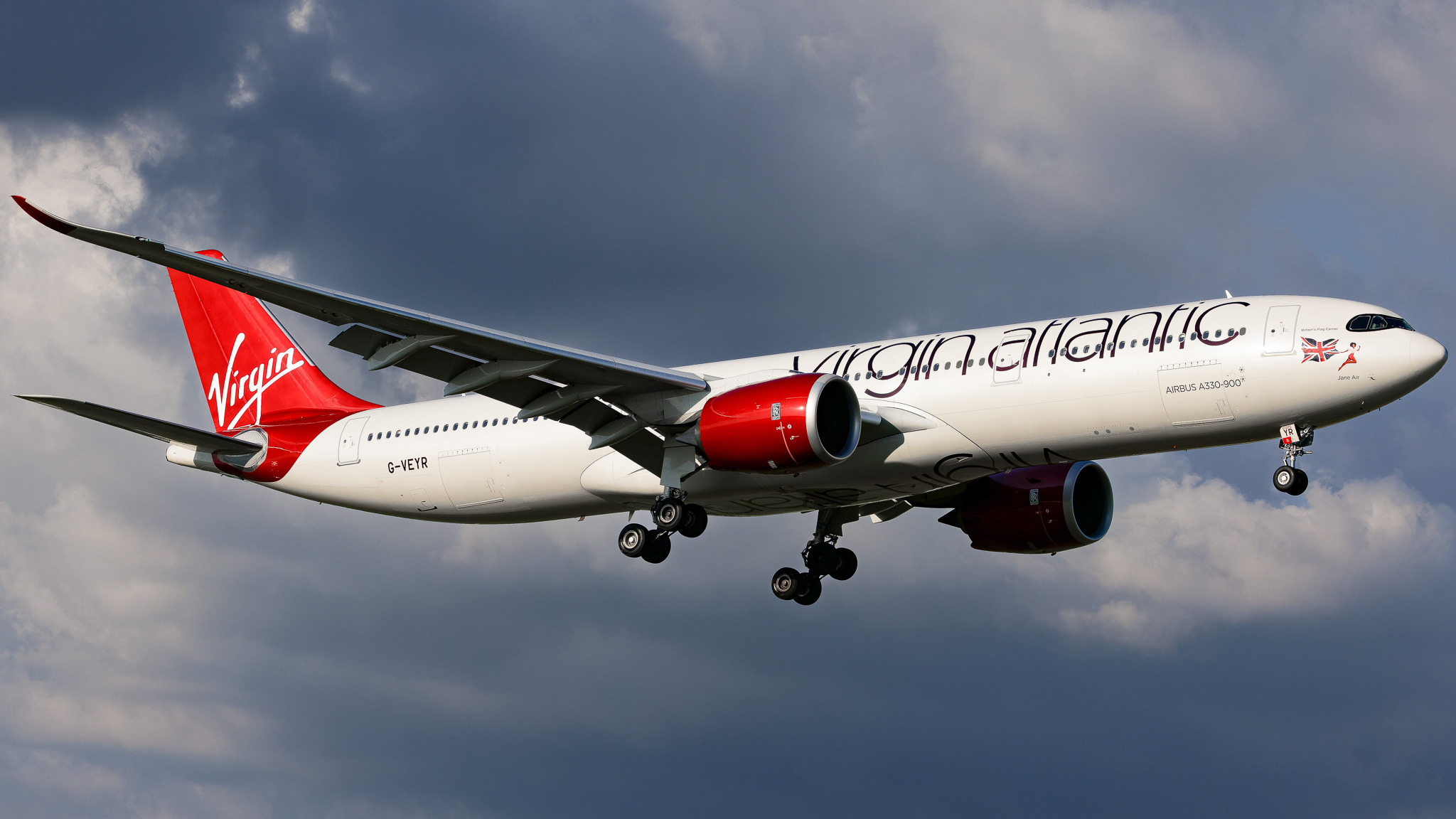Full size: Virgin Atlantic Airbus A330-900 G-VEYR at Tampa International Airport