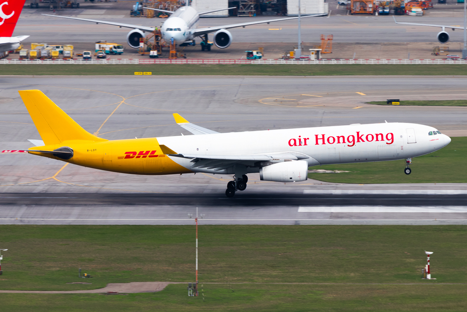 Full size: Air Hong Kong Airbus A330-300F B-LDT at Hong Kong International Airport