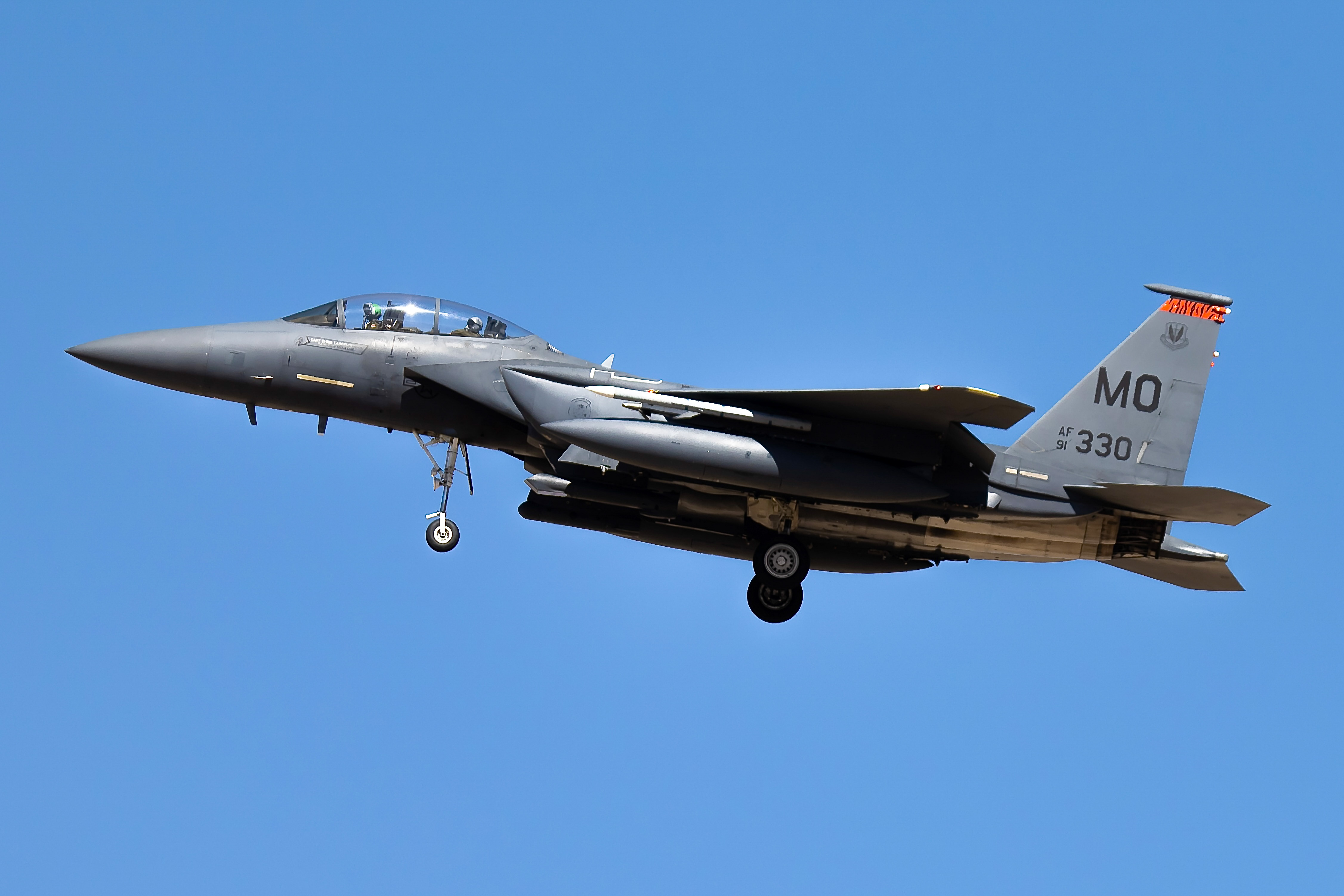 Full size: USAF - United States Air Force Boeing F-15 Strike Eagle 91-0330 at Boise Air Terminal/Gowen Field