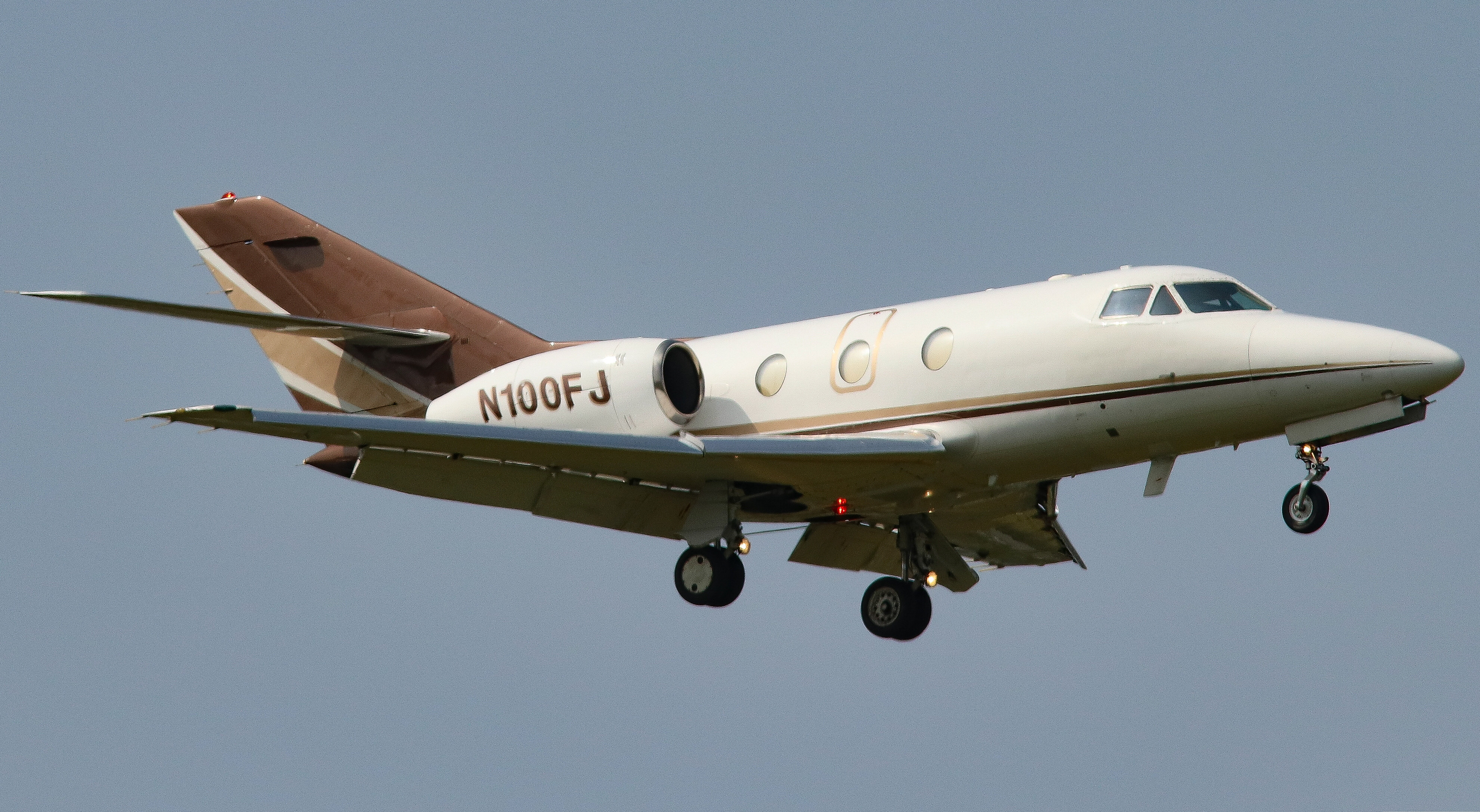 Full size: PRIVATE Dassault Falcon 10 N100FJ at Lancaster Airport
