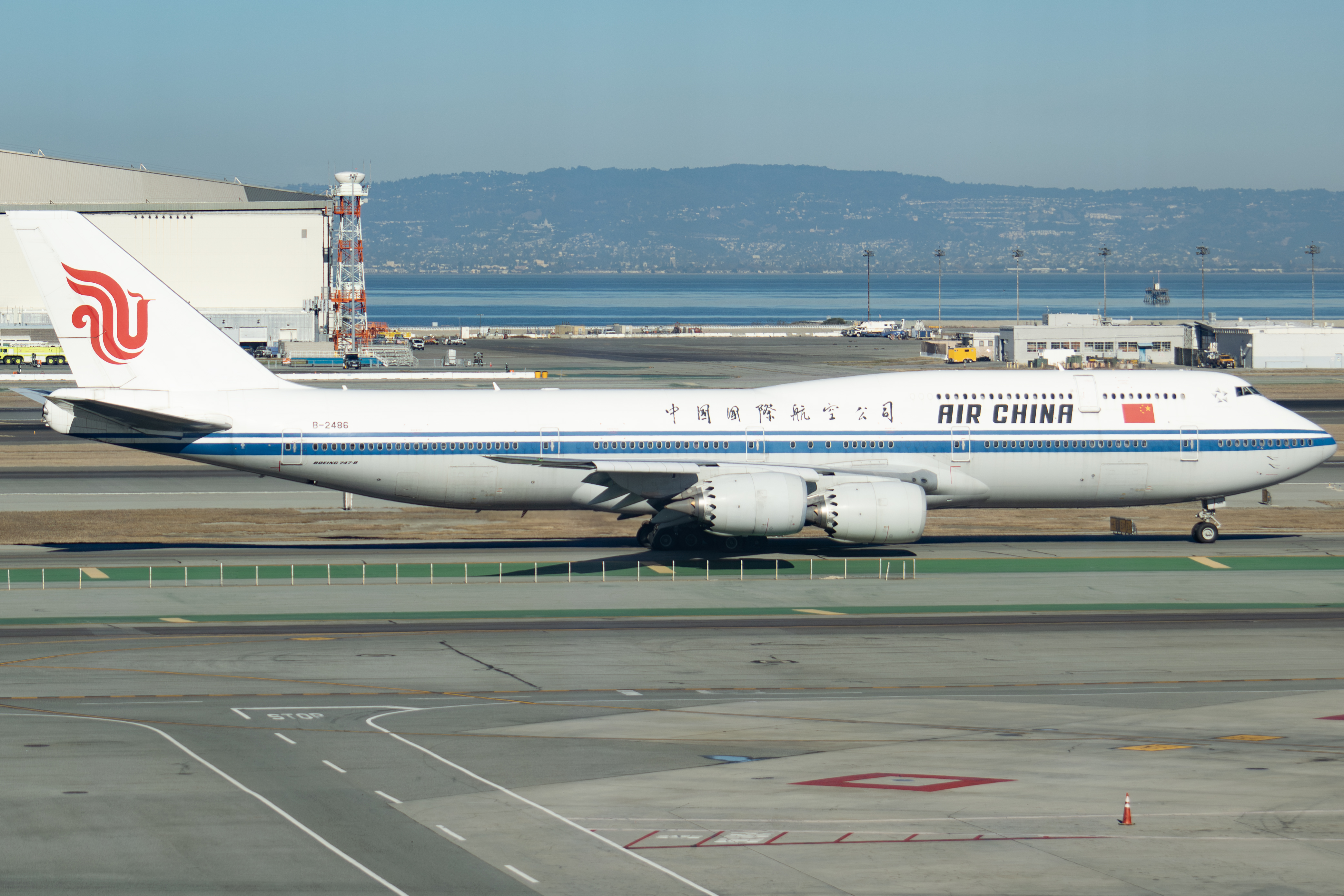 Full size: Air China Boeing 747-8i B-2486 at San Francisco International Airport