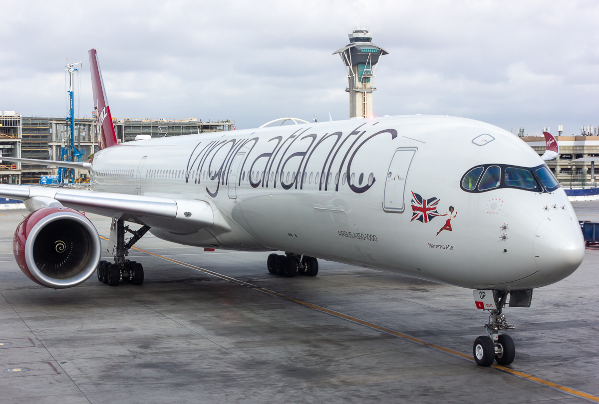 Full size: Virgin Atlantic  Airbus A350-1000 G-VPOP at Los Angeles International Airport