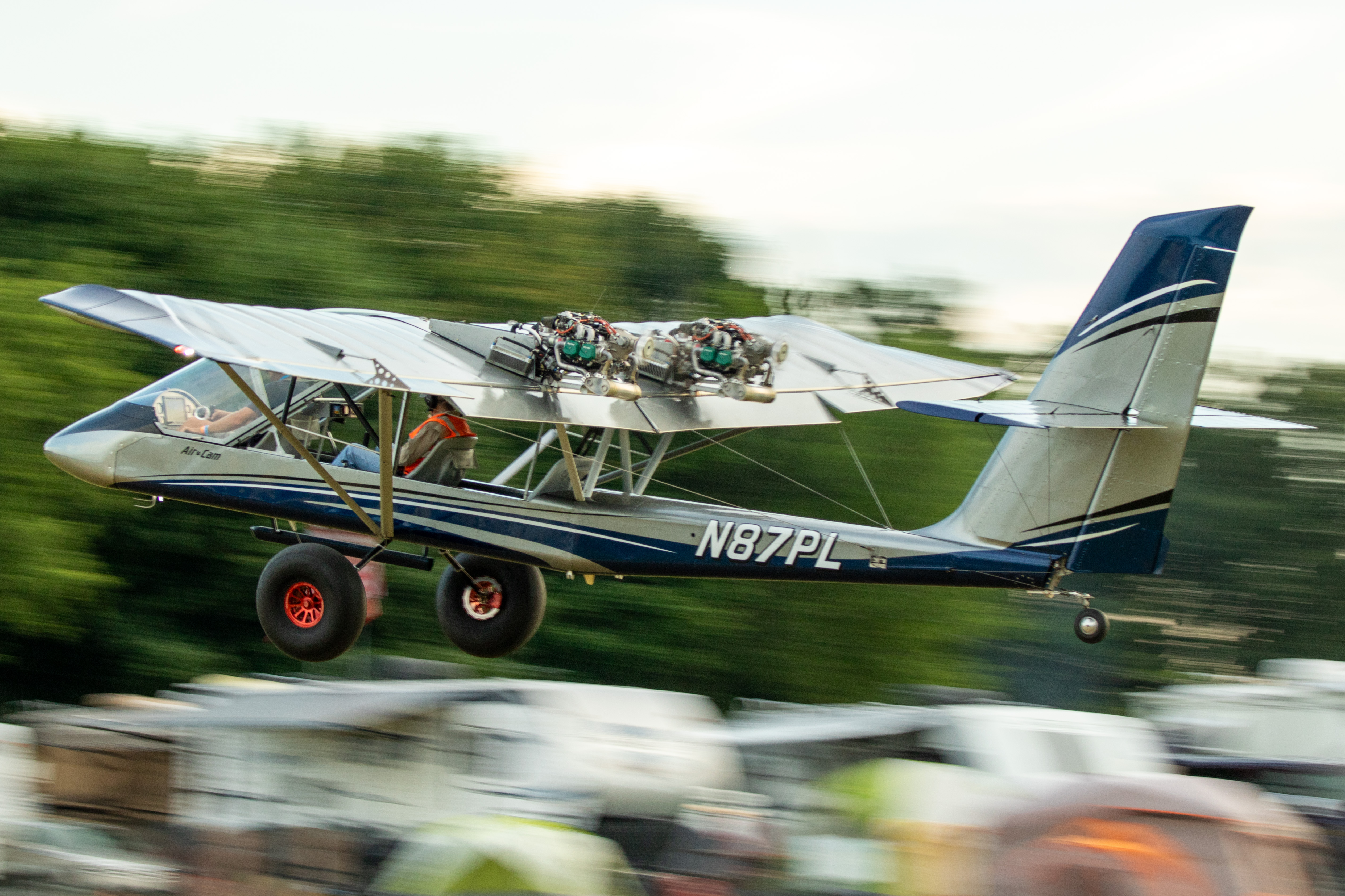 Full size: PRIVATE Aircam Ultralight N87PL at Wittman Regional Airport