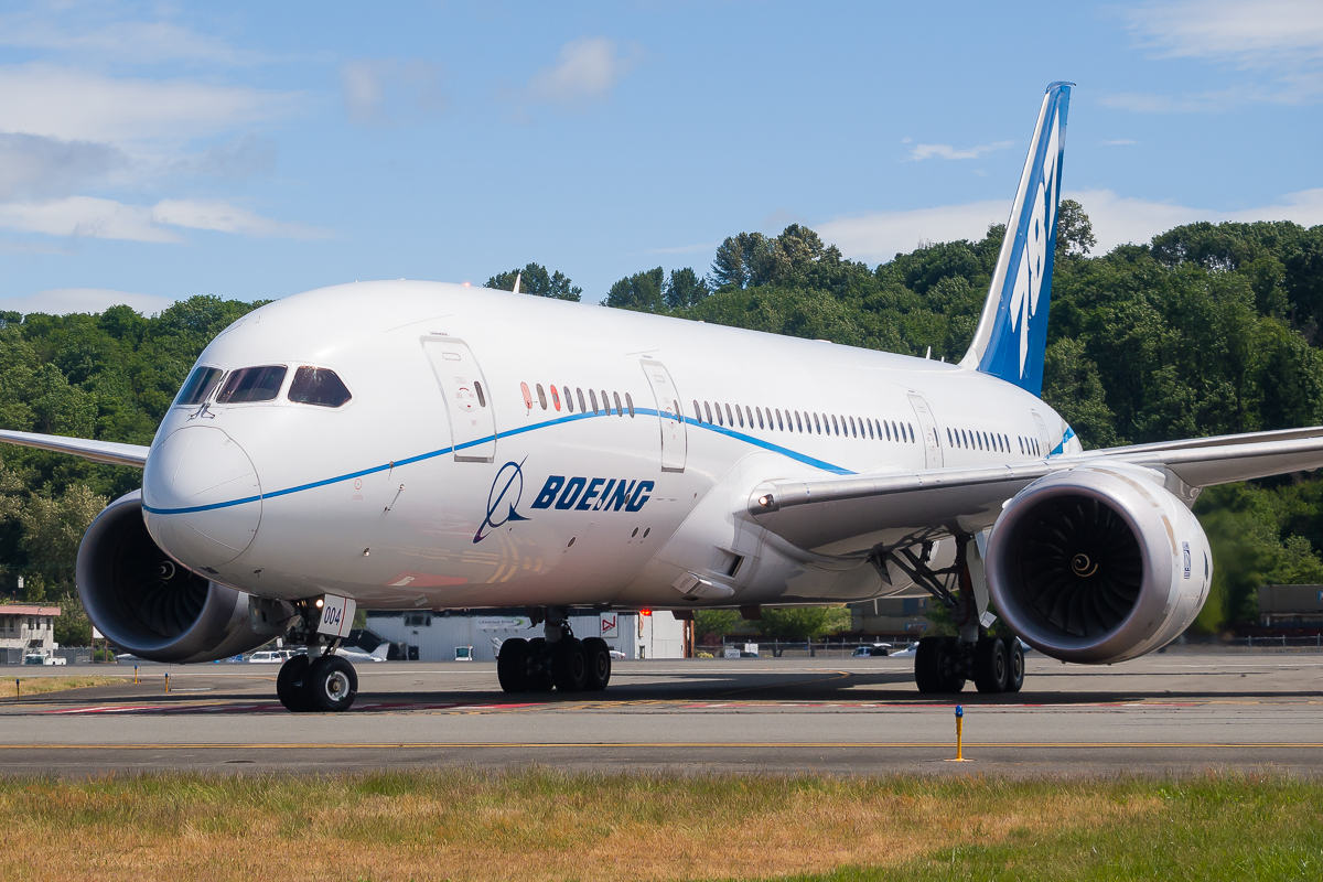 Full size: Boeing Company Boeing 787-8 N7874 at Boeing Field/King County International Airport