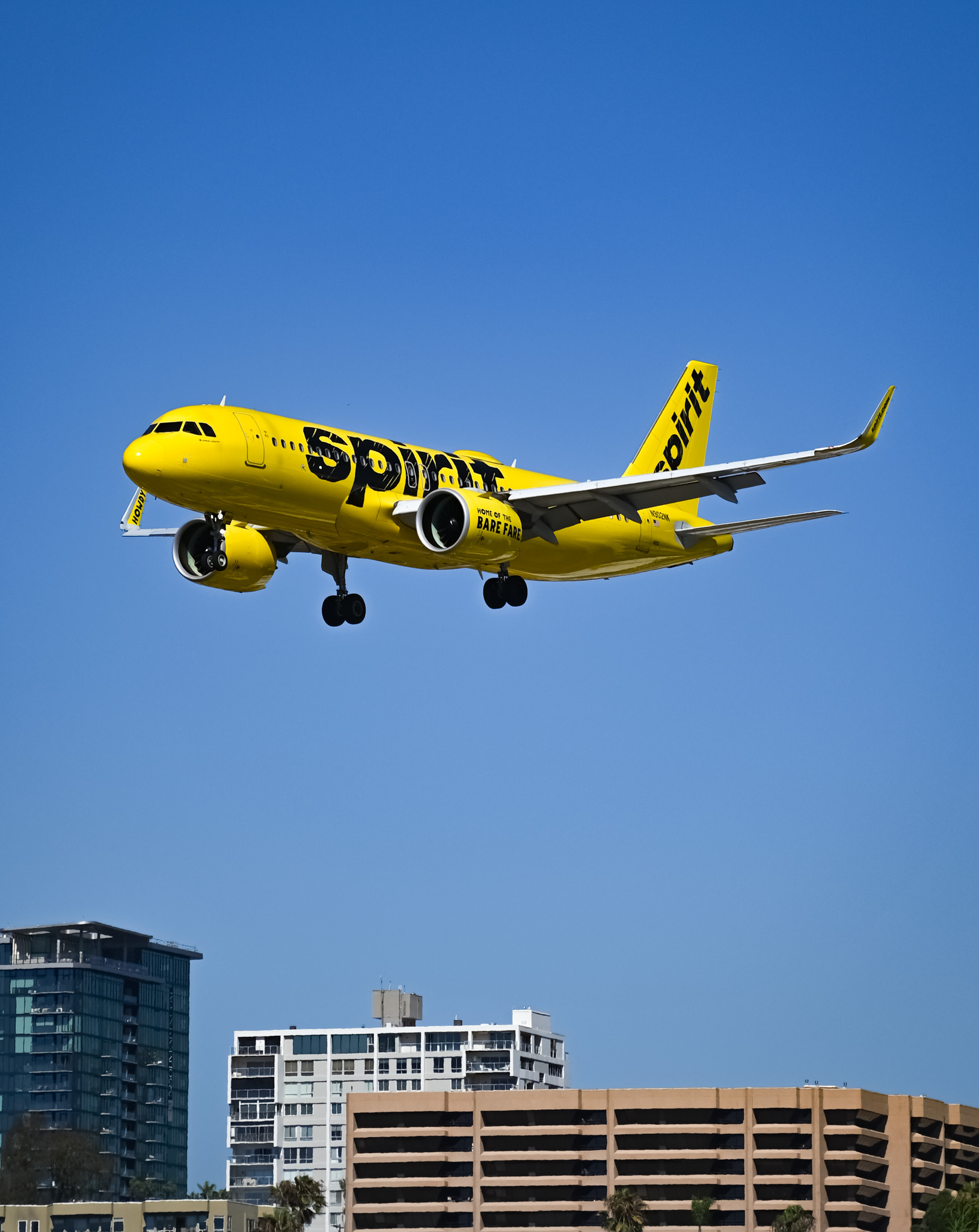 Full size: Spirit Airlines Airbus A320NEO N902NK at San Diego International Airport