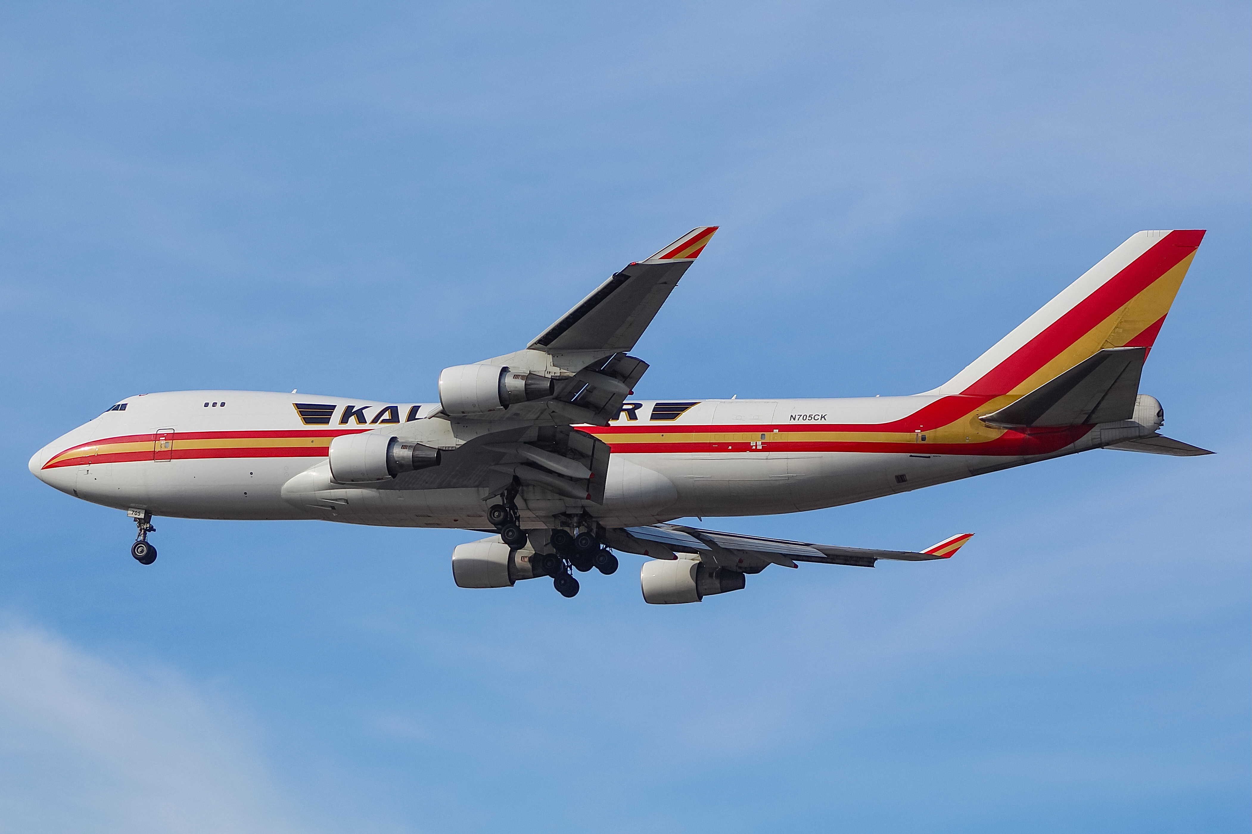 Full size: Kalitta Air Boeing 747-400F N705CK at Chicago O'Hare International Airport