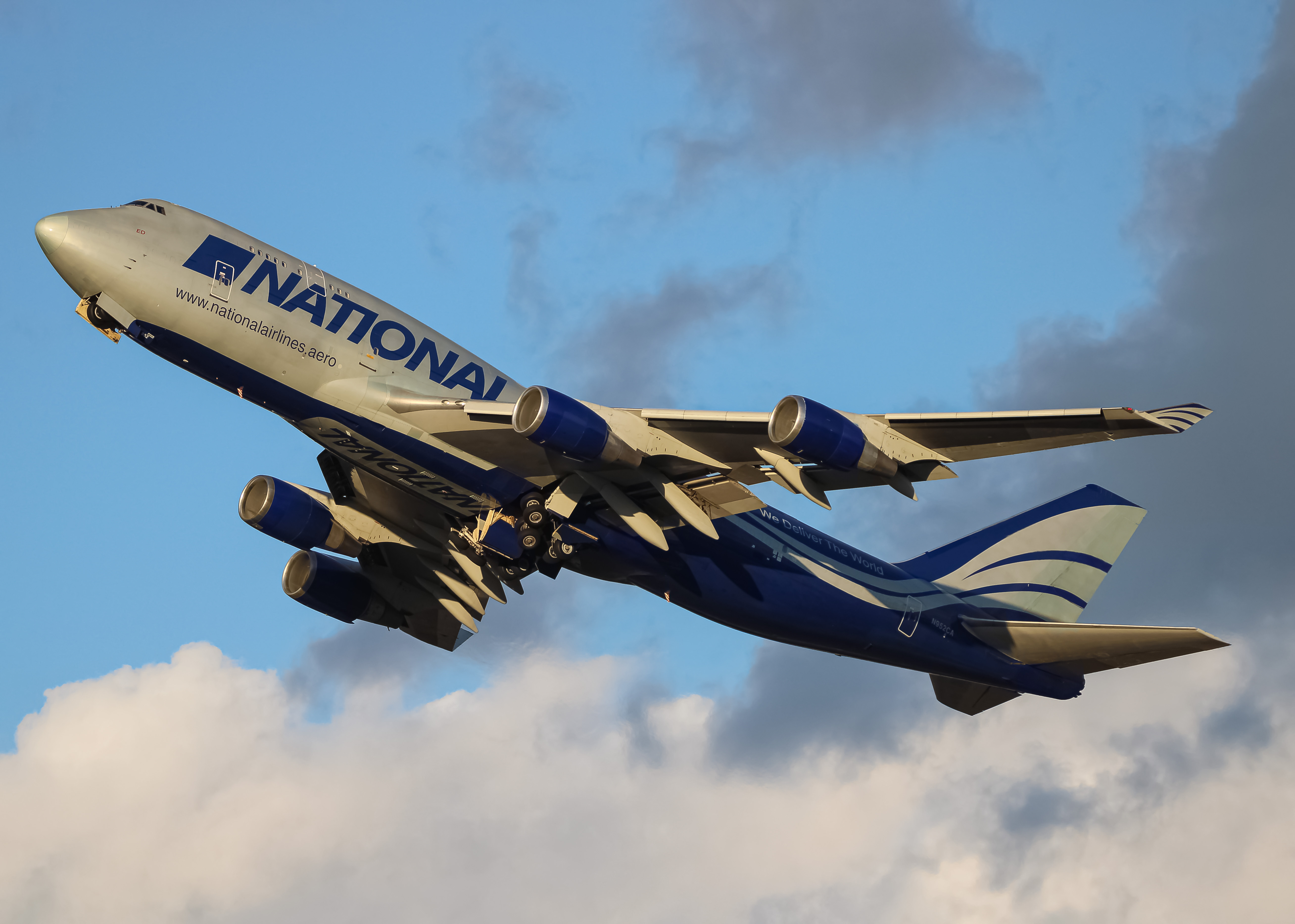 Full size: National Airlines Boeing 747-400F N952CA at Baltimore/Washington International Thurgood Marshall Airport