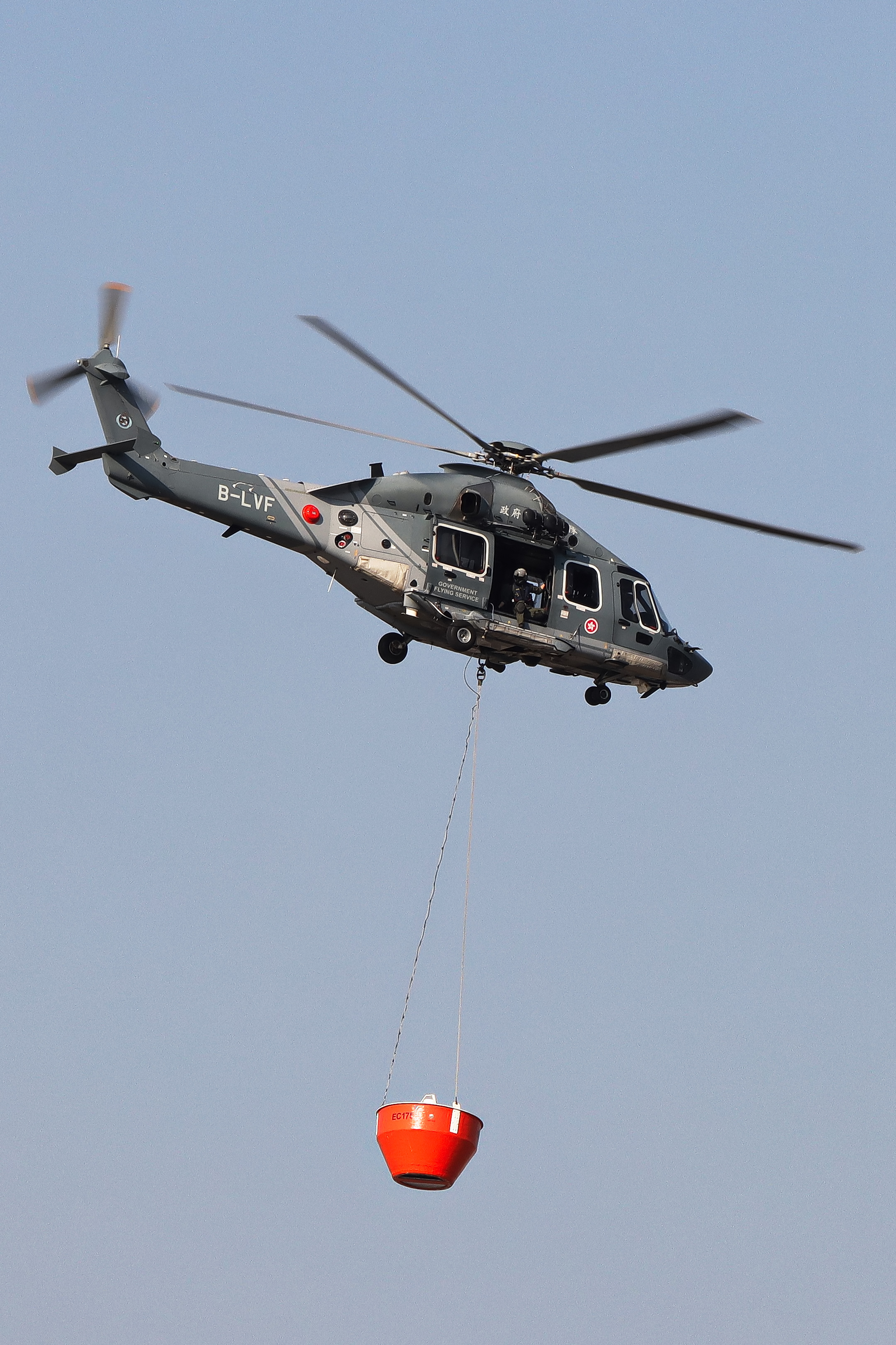 Full size: Government Flying Service Airbus H175 B-LVF at Hong Kong International Airport