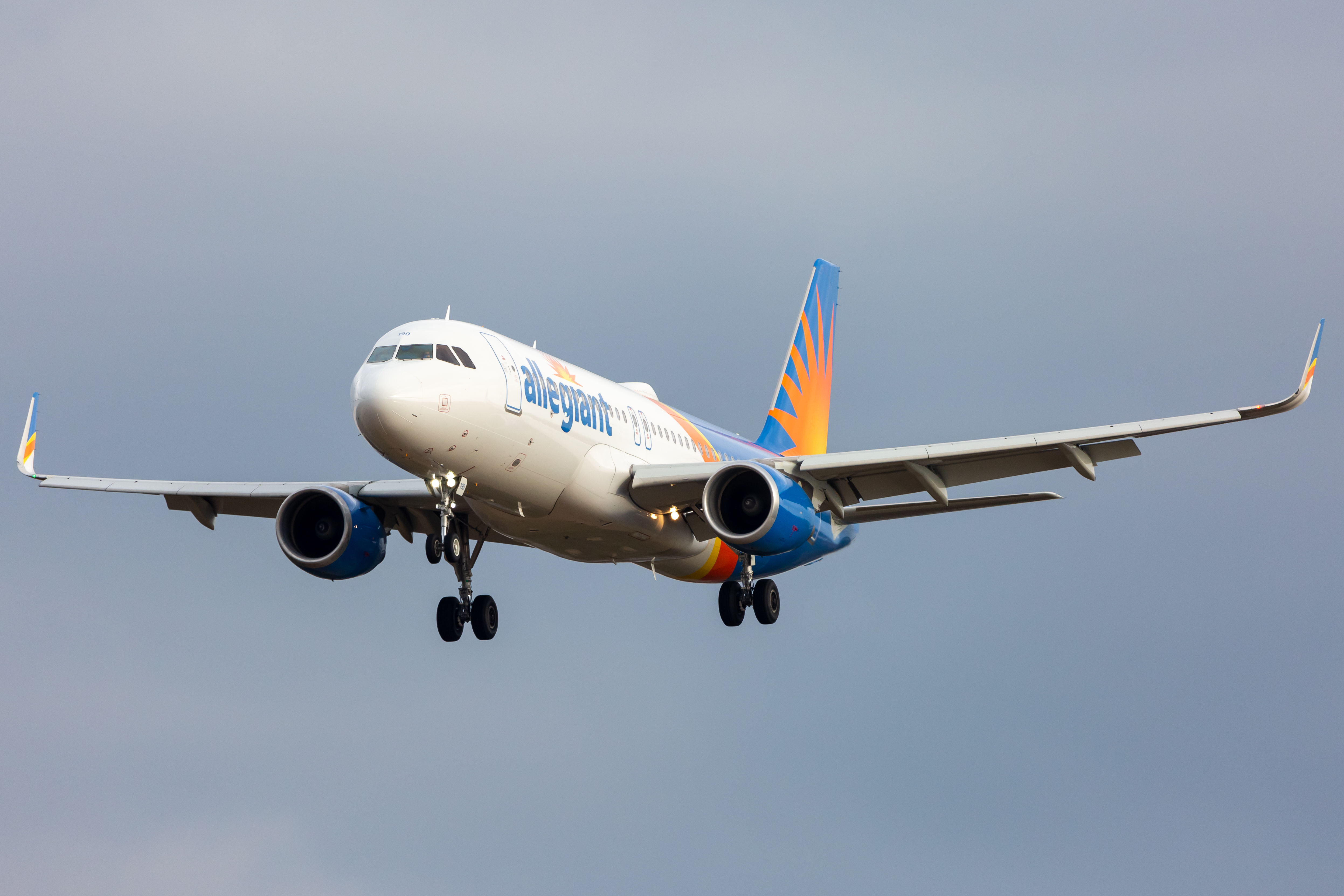 Full size: Allegiant Air Airbus A320 N190NV at Baltimore/Washington International Thurgood Marshall Airport