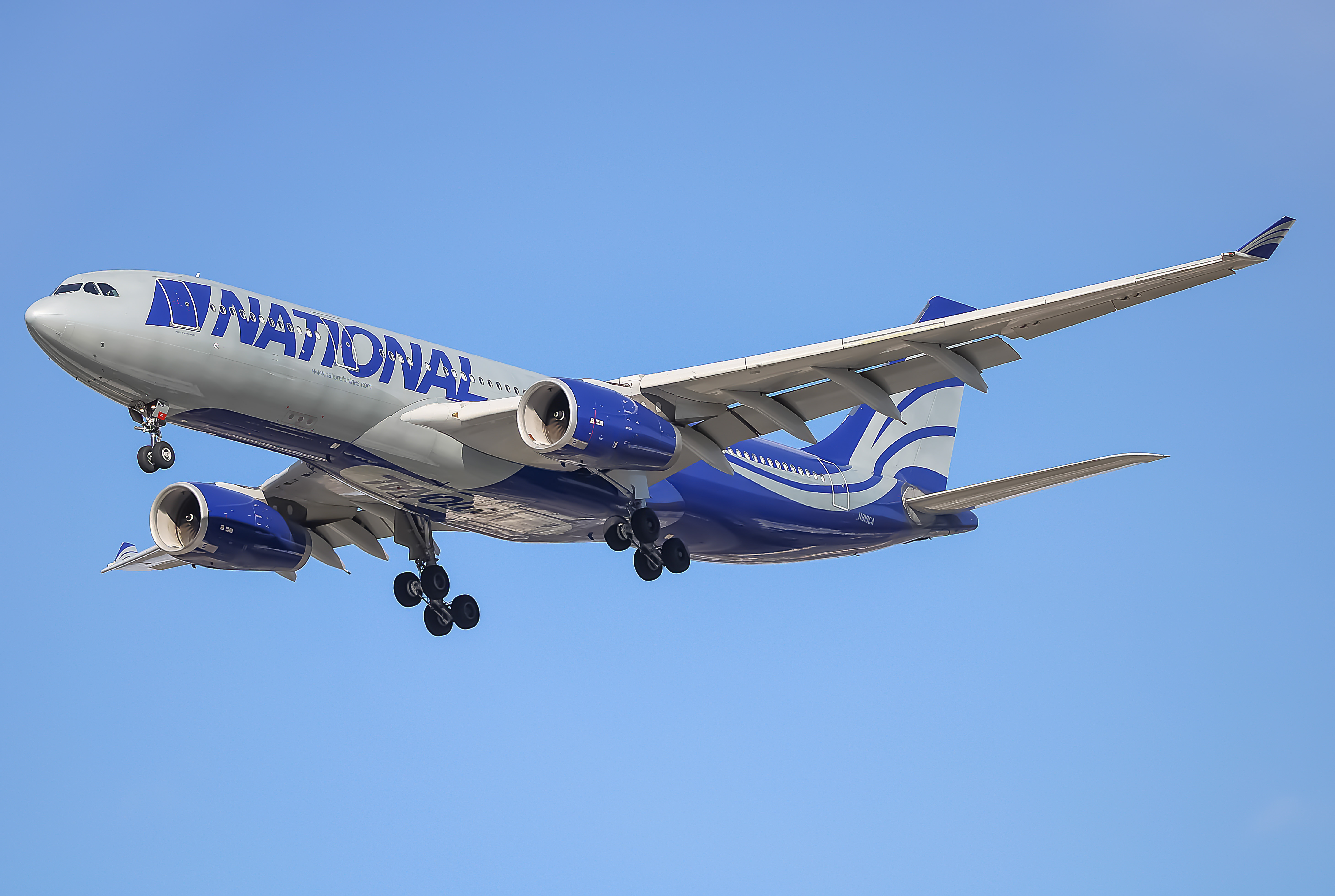 Full size: National Airlines Airbus A330-200 N819CA at Baltimore/Washington International Thurgood Marshall Airport