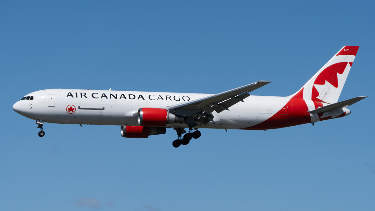 Full size: Air Canada Boeing 767-300F C-FXCA at Vancouver International Airport