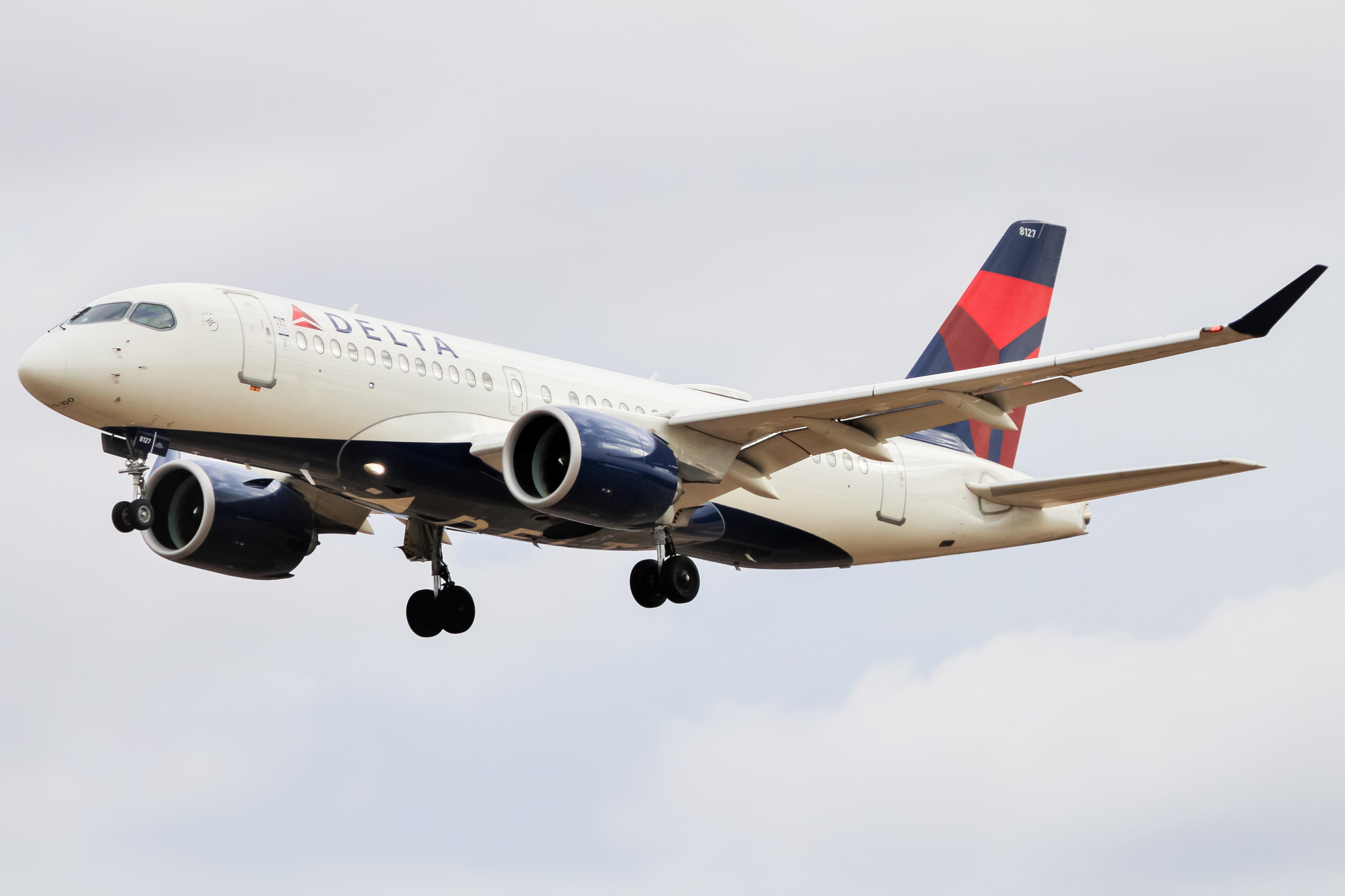 Full size: Delta Airlines Airbus A220-100 N127DU at Baltimore/Washington International Thurgood Marshall Airport