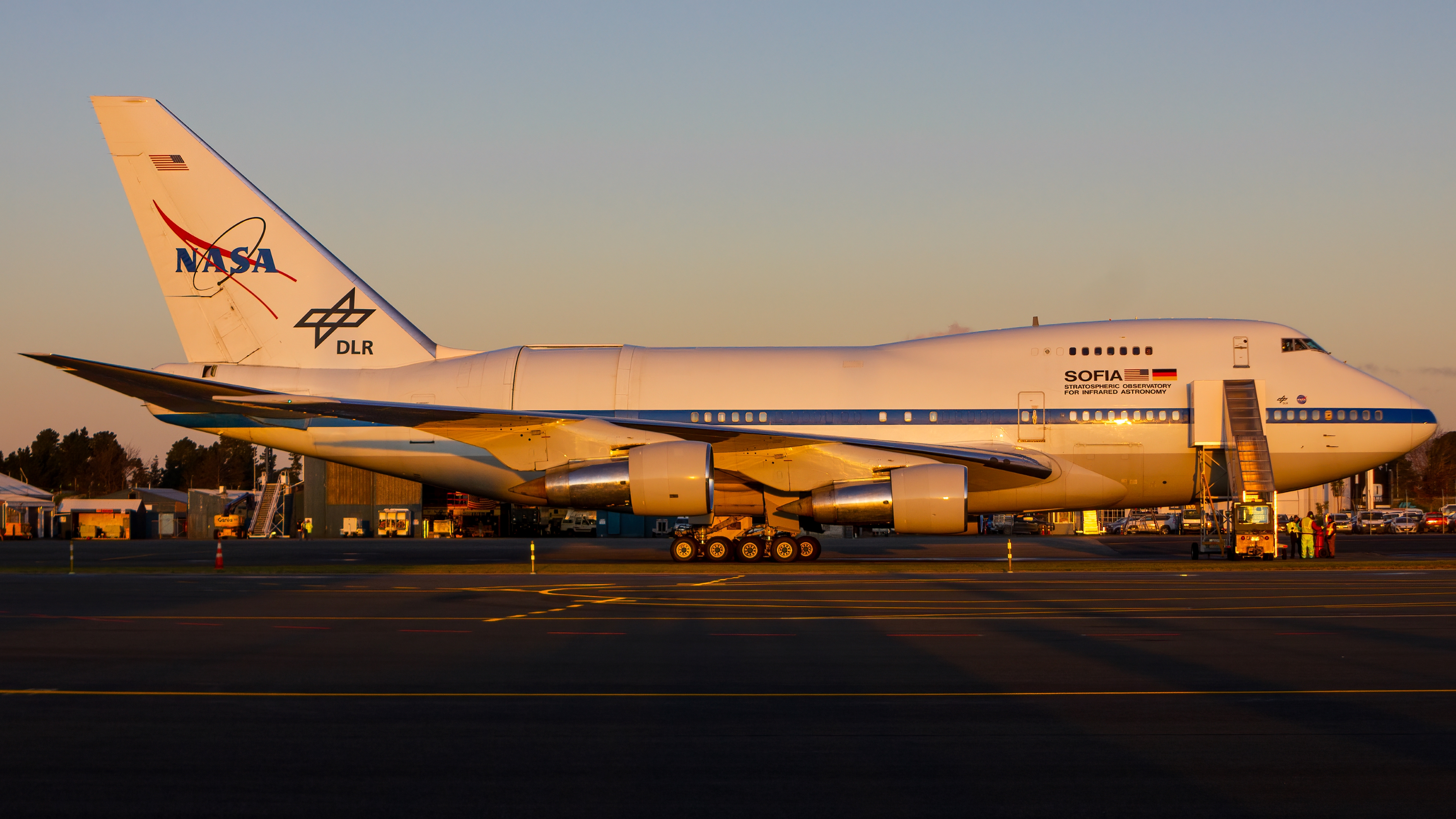 Full size: NASA Boeing 747SP N747NA at Christchurch International Airport