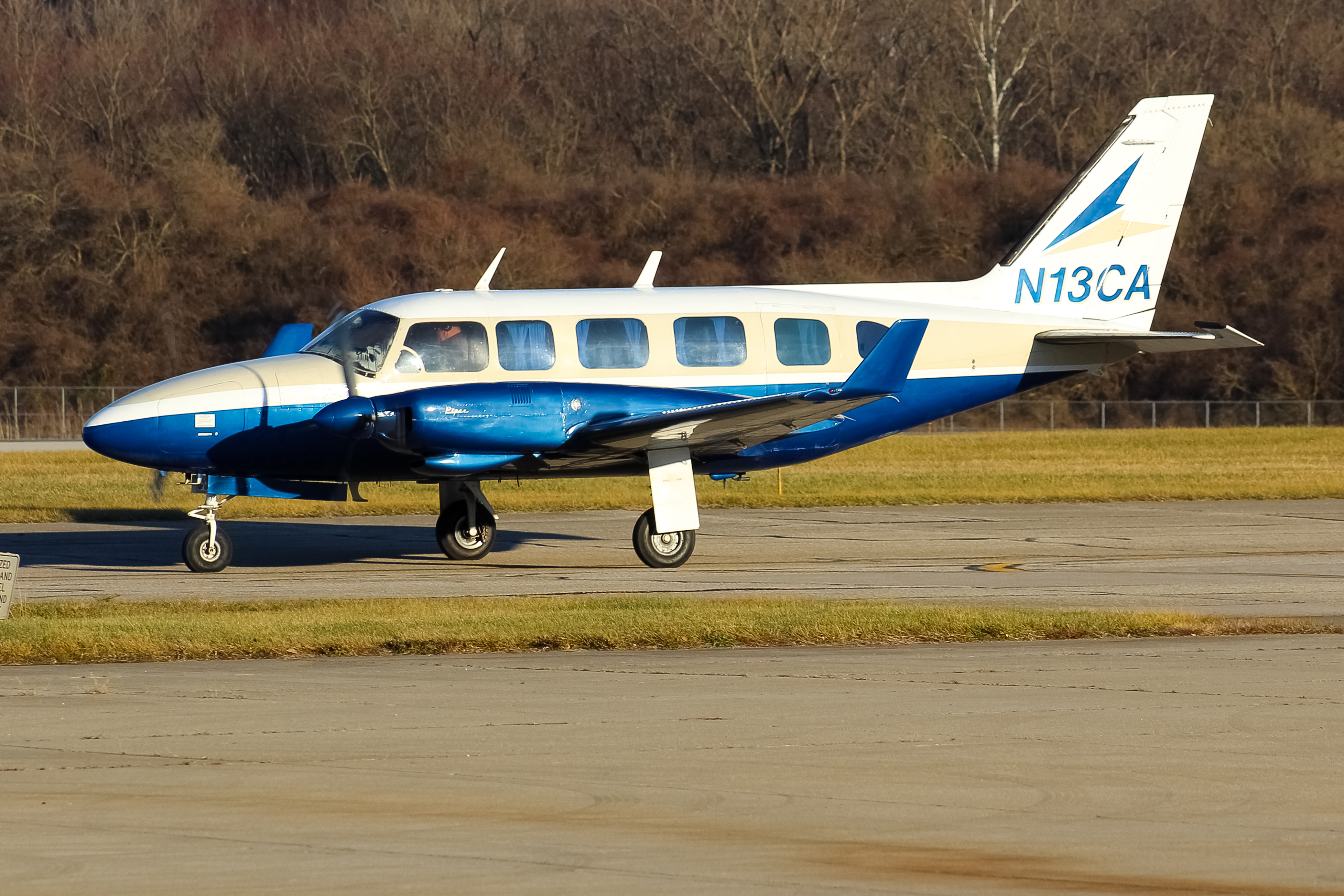 Full size: PRIVATE  Piper PA-31 N13CA at Cincinnati Municipal Airport/Lunken Field