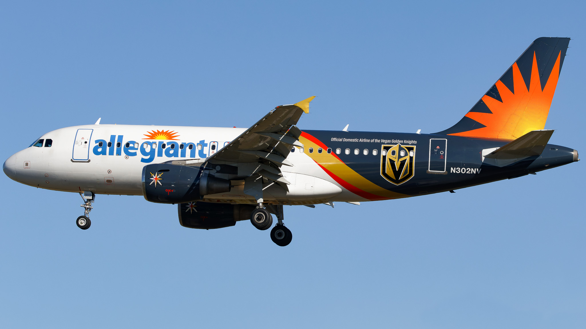 Full size: Allegiant Airlines Airbus A319 N302NV at St. Petersburg Clearwater International Airport