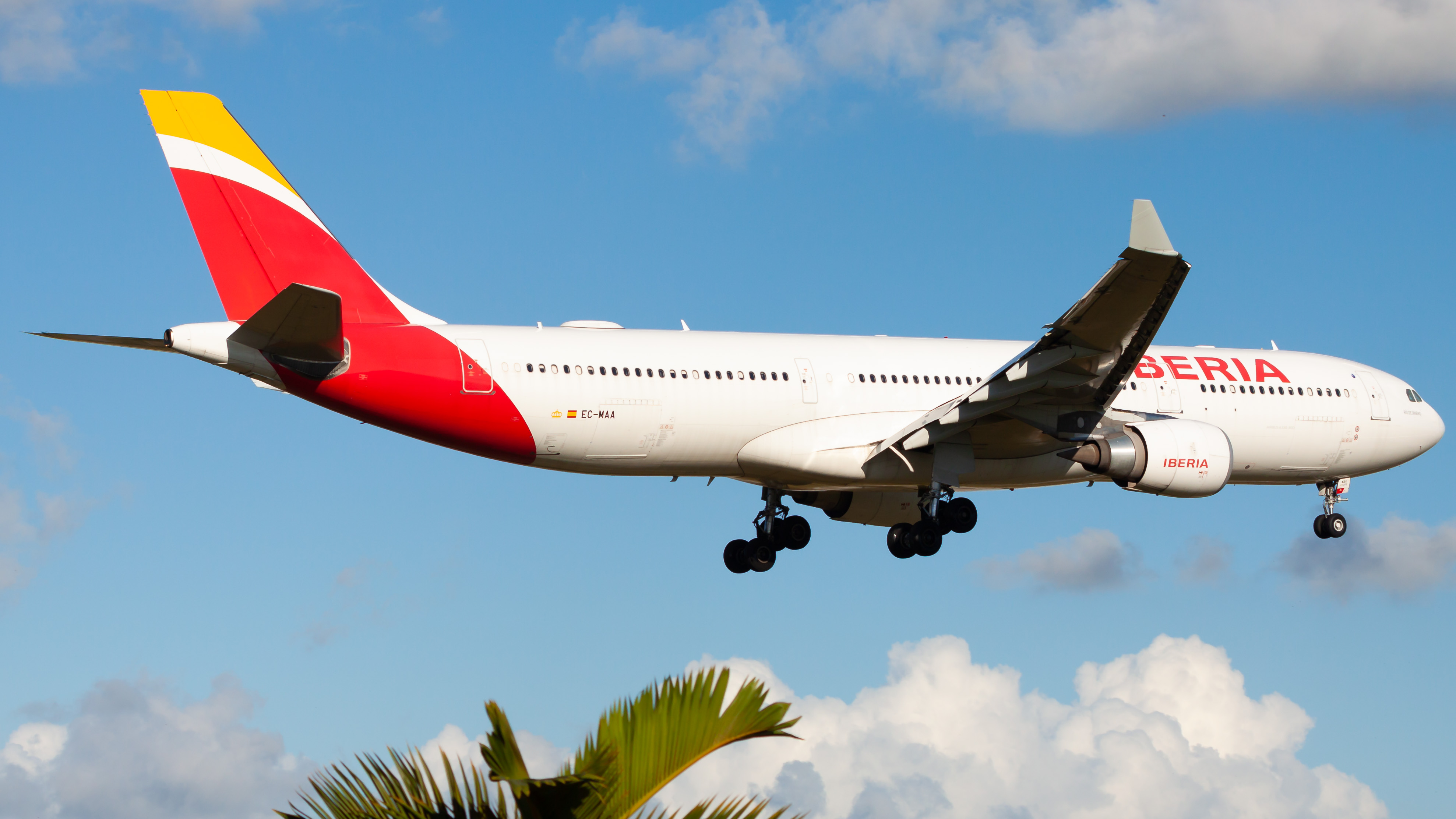 Full size: Iberia Airbus A330-300 EC-MAA at Miami International Airport