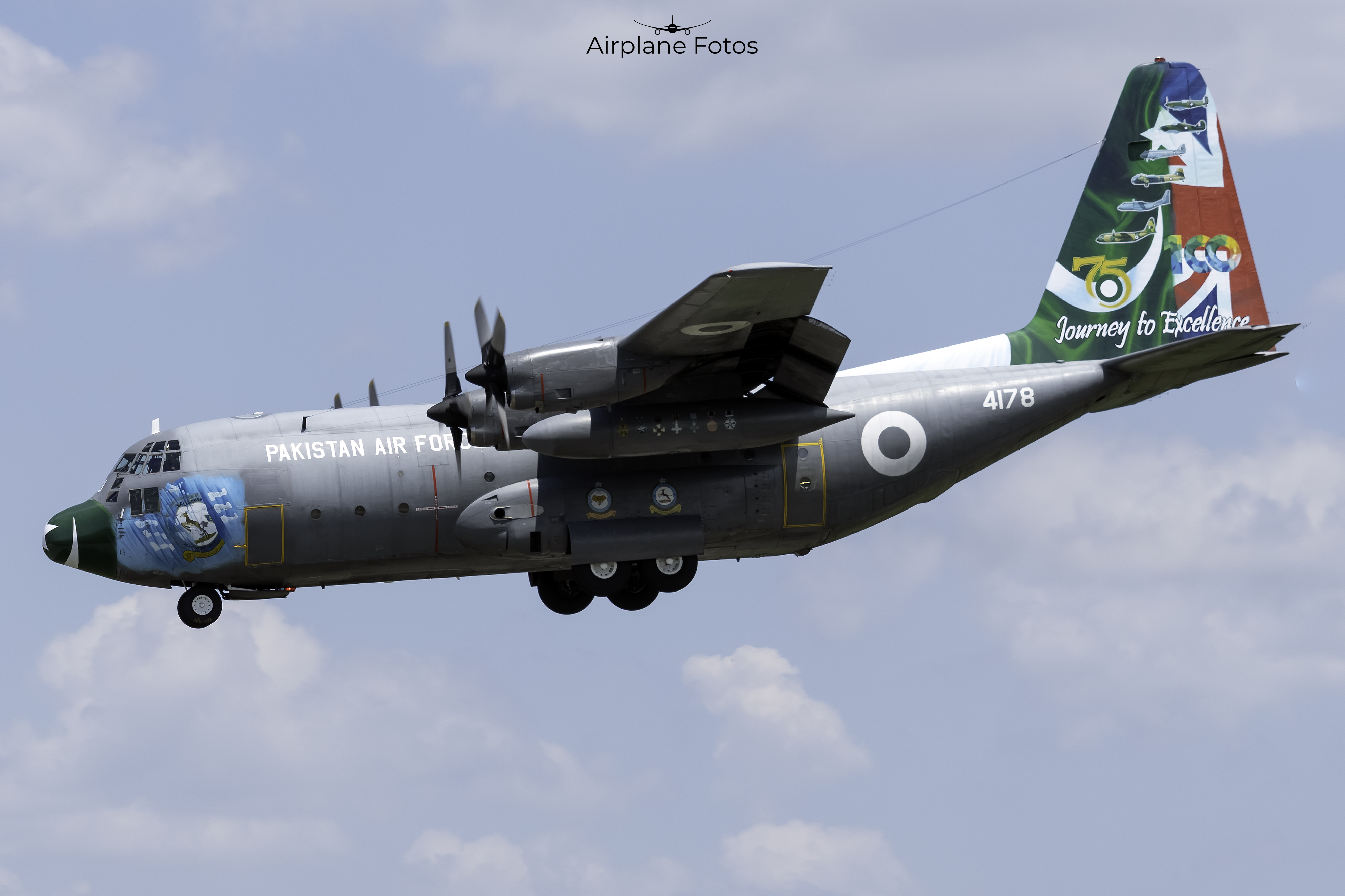 Full size: Pakistan Air Force Lockheed C-130E 4178 at Baltimore/Washington International Thurgood Marshall Airport