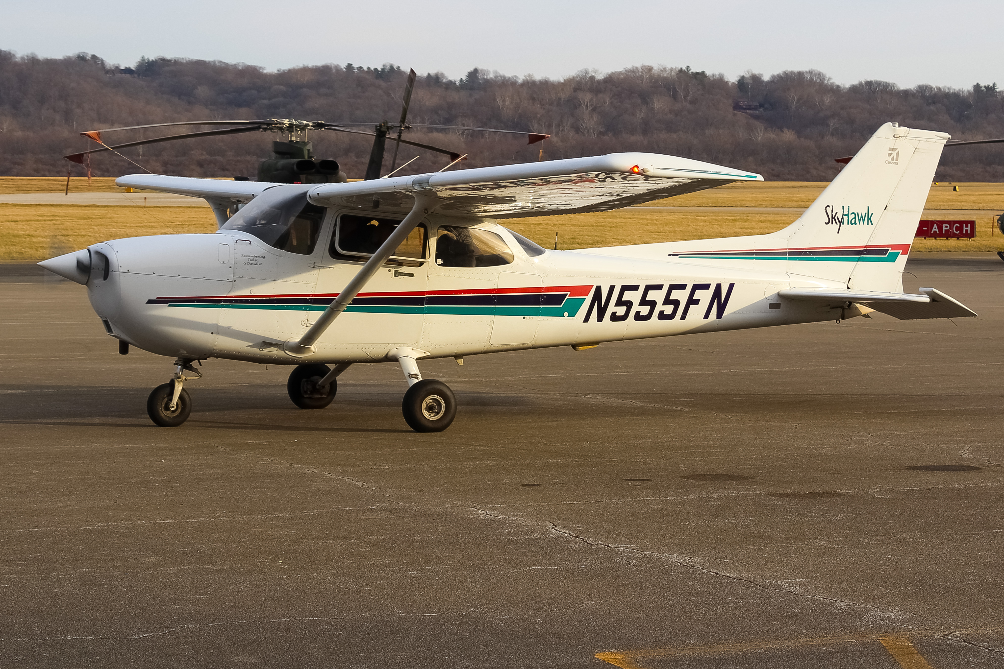 Full size: PRIVATE  Cessna 172 N555FN at Cincinnati Municipal Airport/Lunken Field