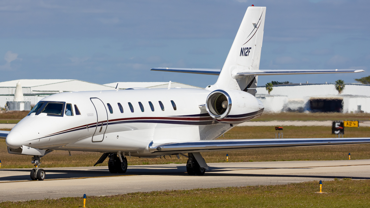 Full size: PRIVATE Cessna Citation Sovereign N12F at Naples Municipal Airport