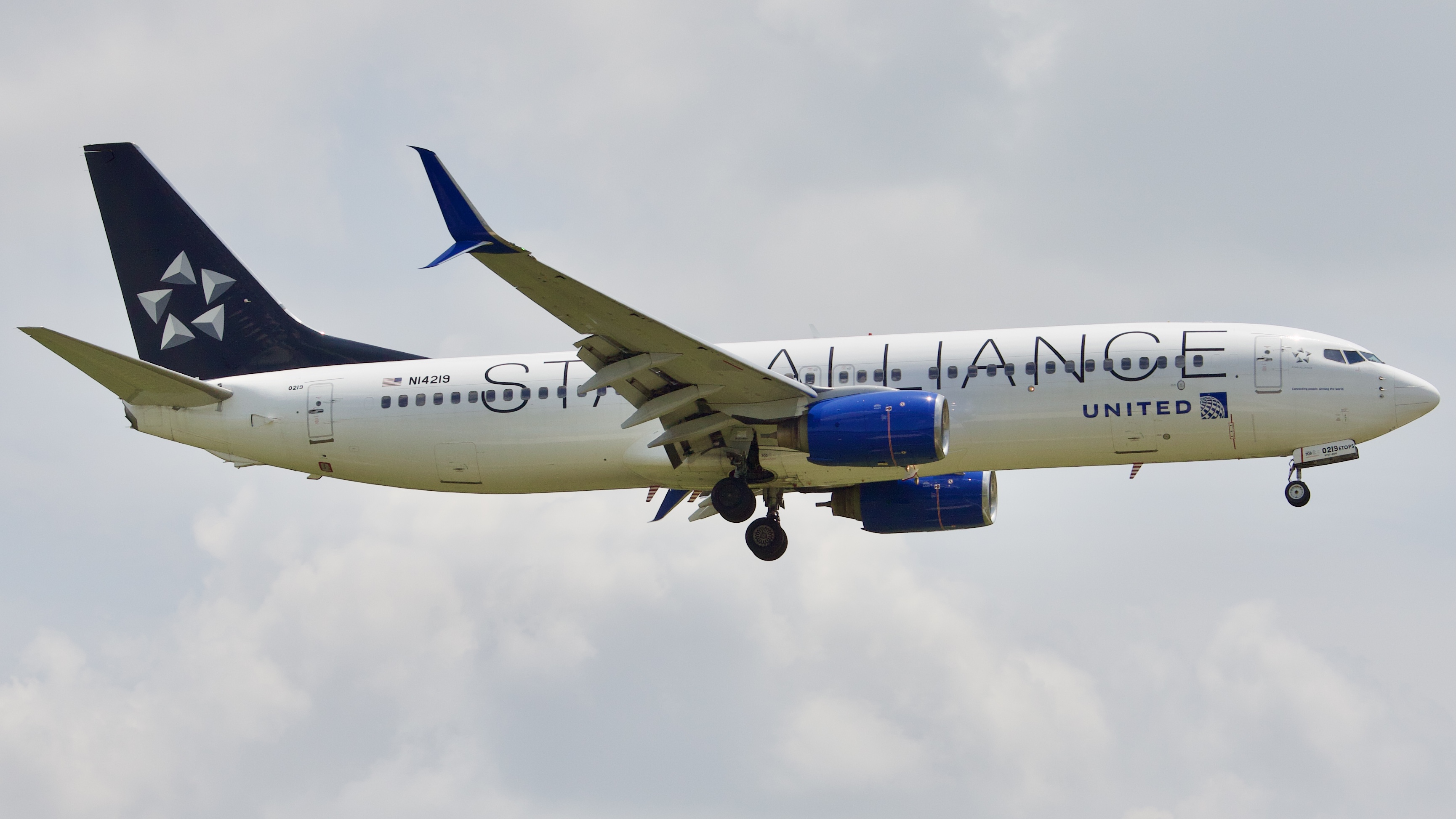 Full size: United Airlines Boeing 737-800 N14219 at Houston-George Bush Intercontinental Airport