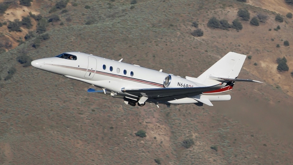 Full size: NetJets Cessna 680 Citation Latitude N668QS at Reno/Tahoe International Airport