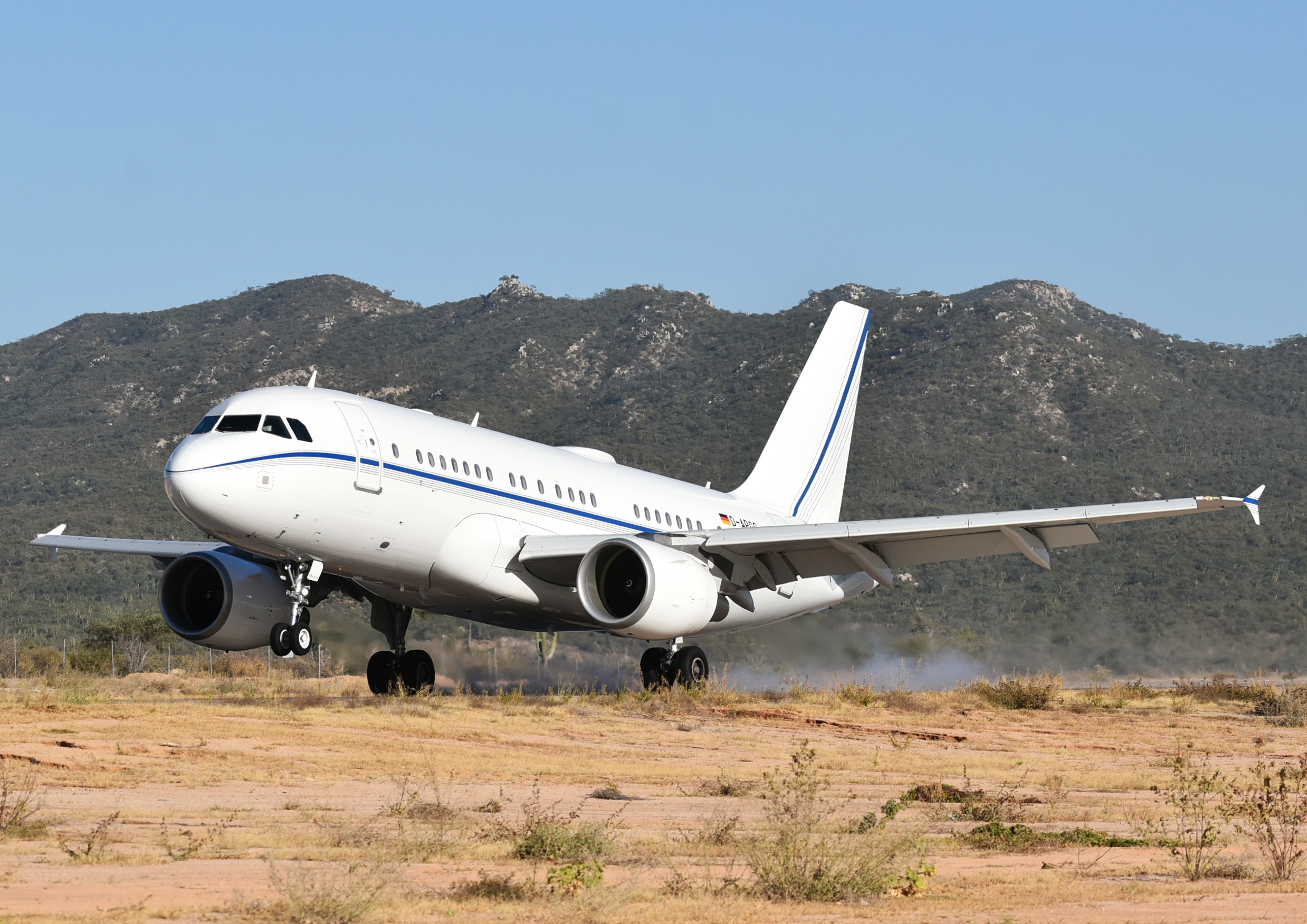 Full size: PRIVATE Airbus A319 D-APGS at Aeropuerto de Cabo San Lucas Internacional