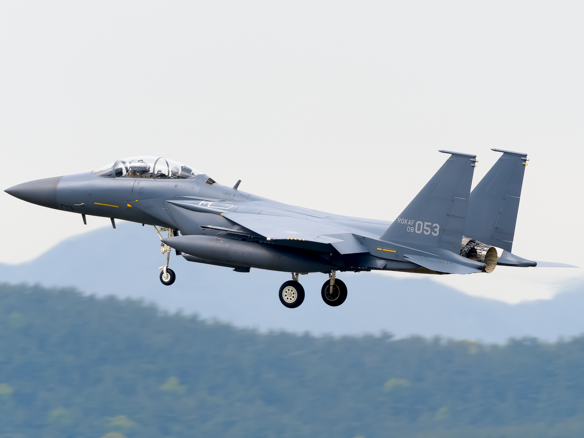 Full size: ROKAF Boeing F-15K Slam Eagle 08-053 at Daegu International Airport