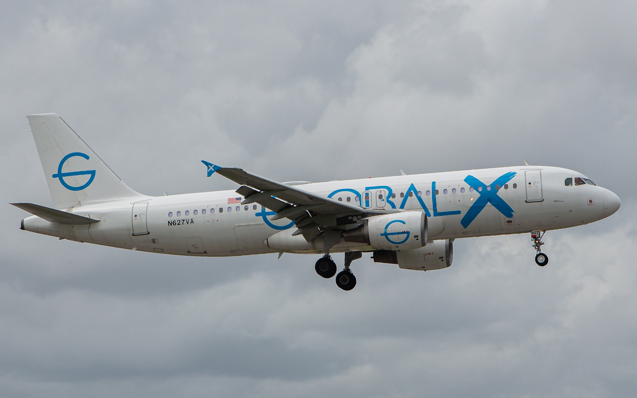 Full size: Global X Airbus A320 N627VA at Tampa International Airport