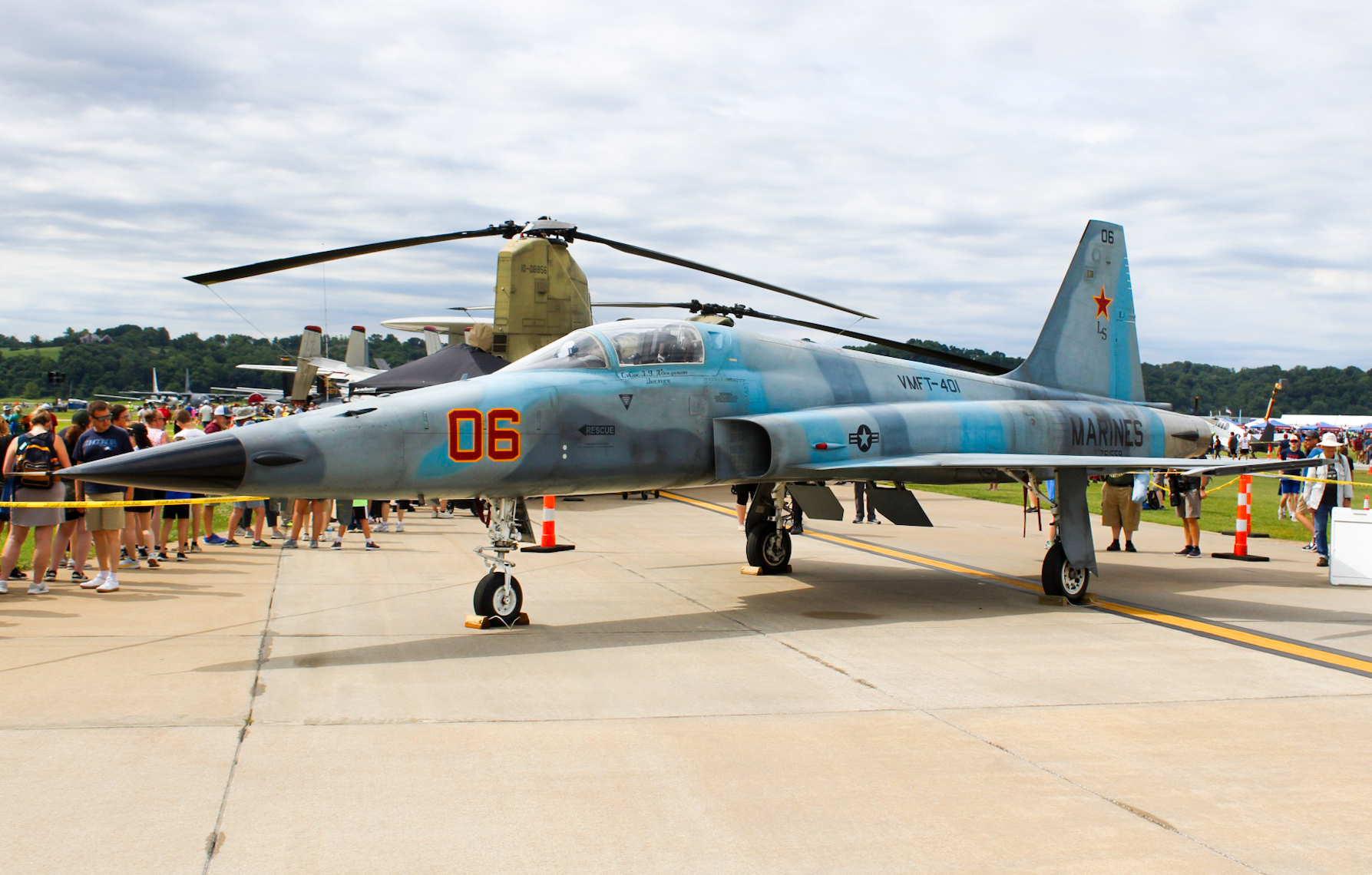 Full size: USMC - United States Marine Corp Northrop F5 761559 at Spirit of St. Louis Airport