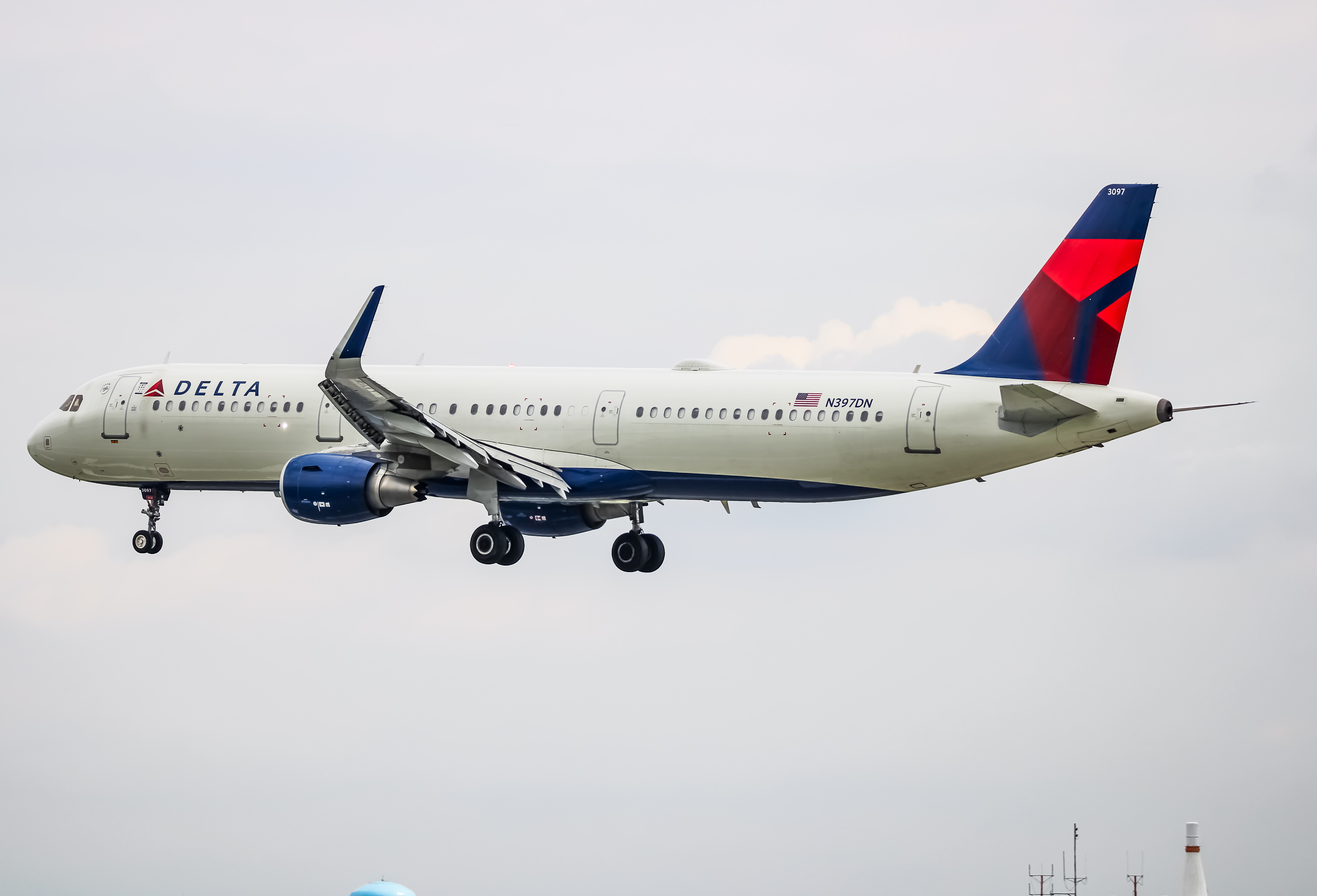 Full size: Delta Airlines Airbus A321-200 N397DN at Baltimore/Washington International Thurgood Marshall Airport
