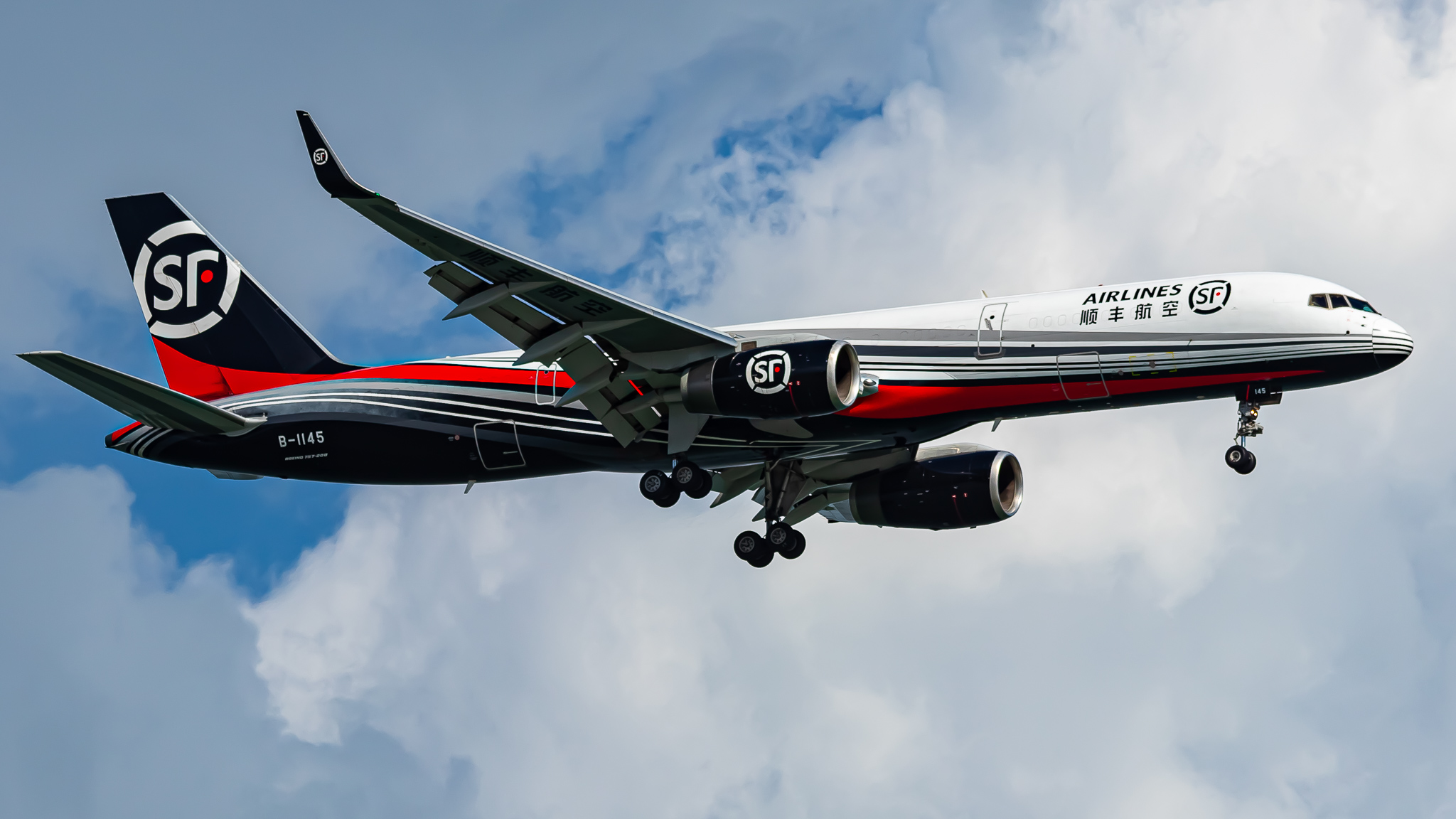 Full size: SF Airlines Boeing 757-200 B-1145 at Singapore-Changi Airport