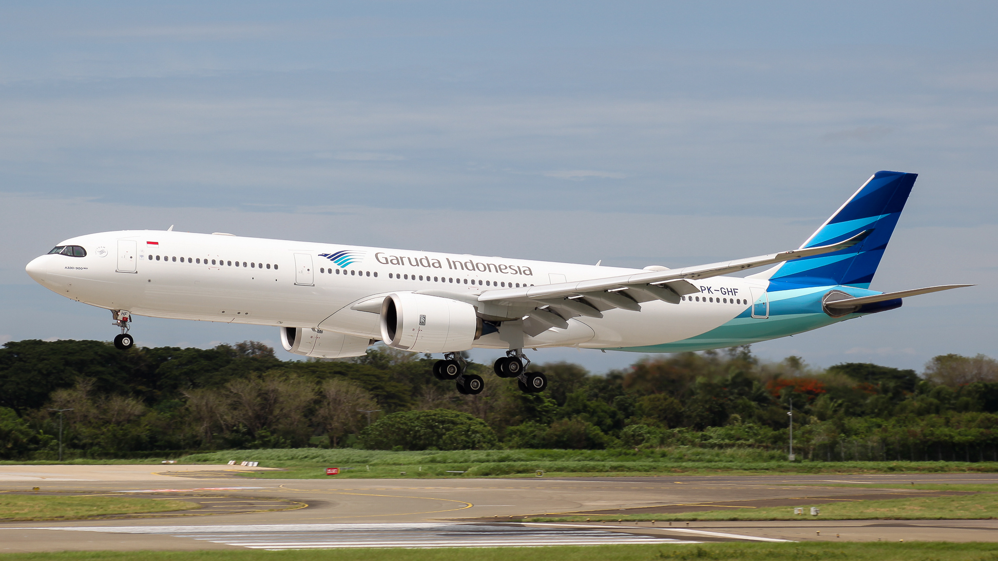 Full size: Garuda Indonesia Airbus A330-900 PK-GHF at Jakarta Soekarno Hatta International Airport