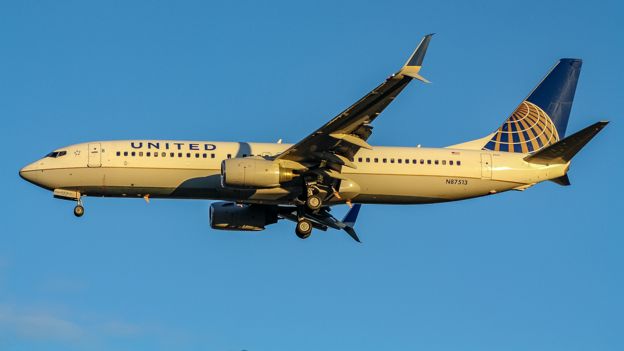 Full size: United Airlines Boeing 737-800 N87513 at Washington Dulles International Airport