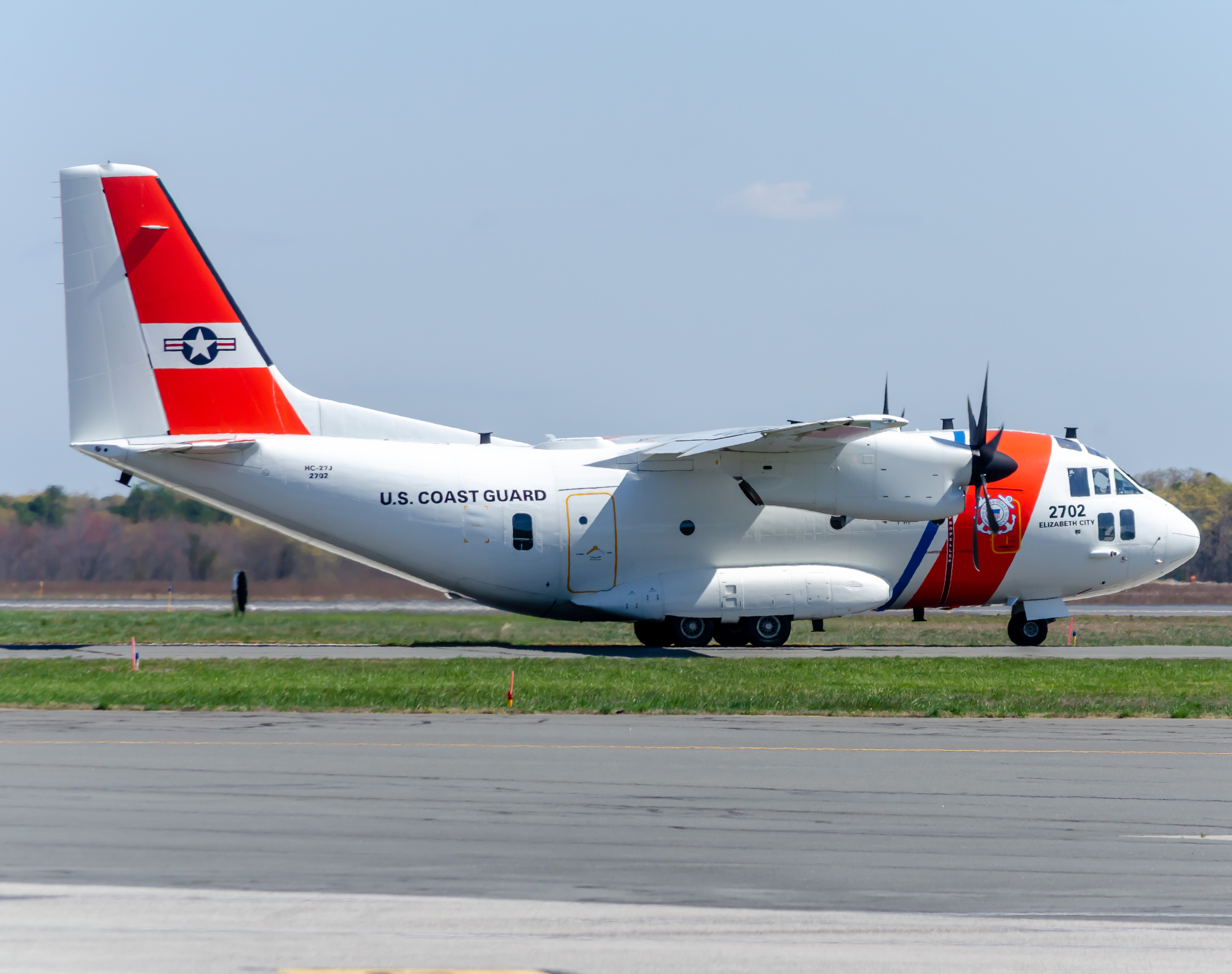 Full size: USCG - United States Coast Guard Alenia c-27J Spartan  2702 at Atlantic City International Airport