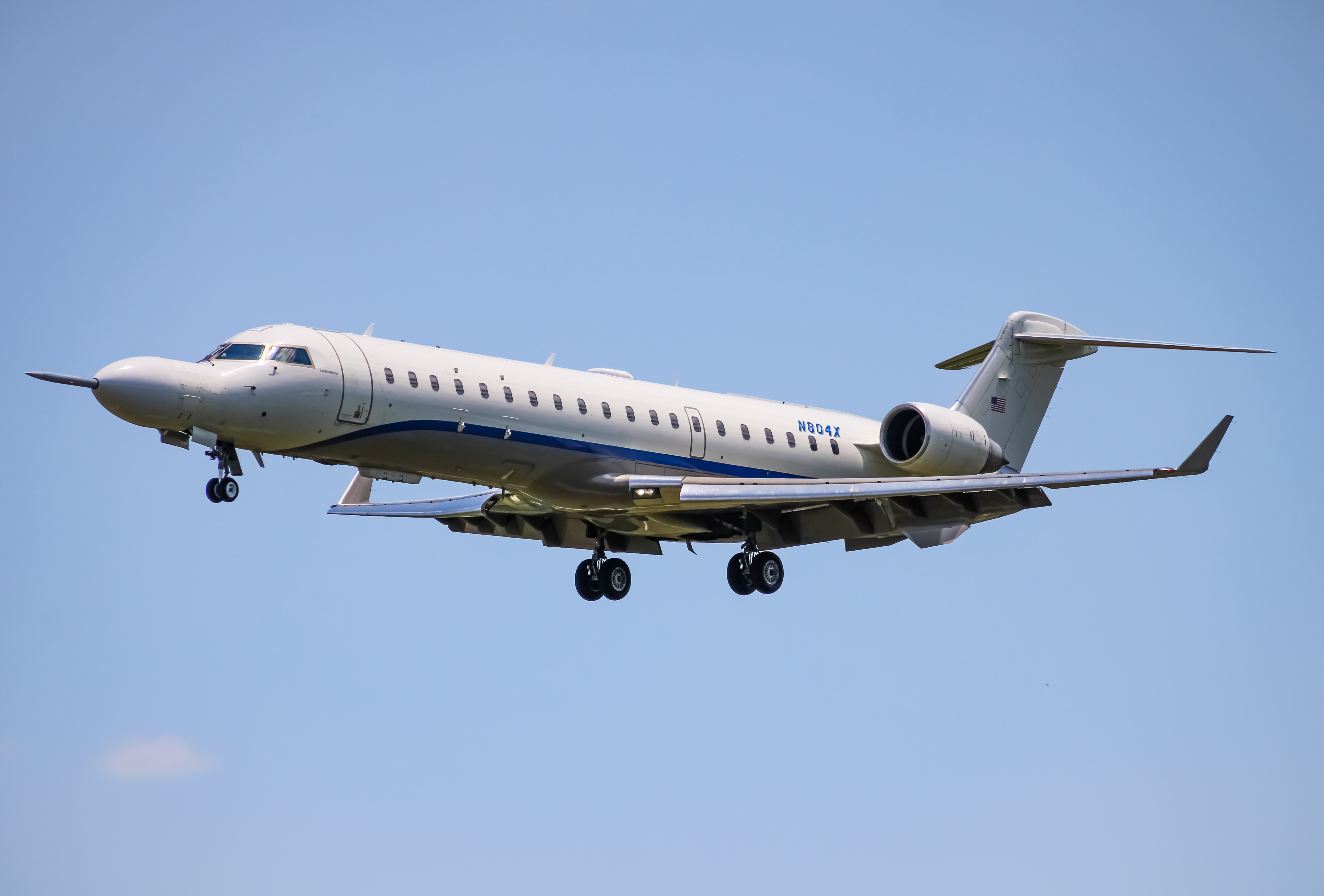 Full size: Northrop Grumman Mitsubishi CRJ-700 N804X at Baltimore/Washington International Thurgood Marshall Airport