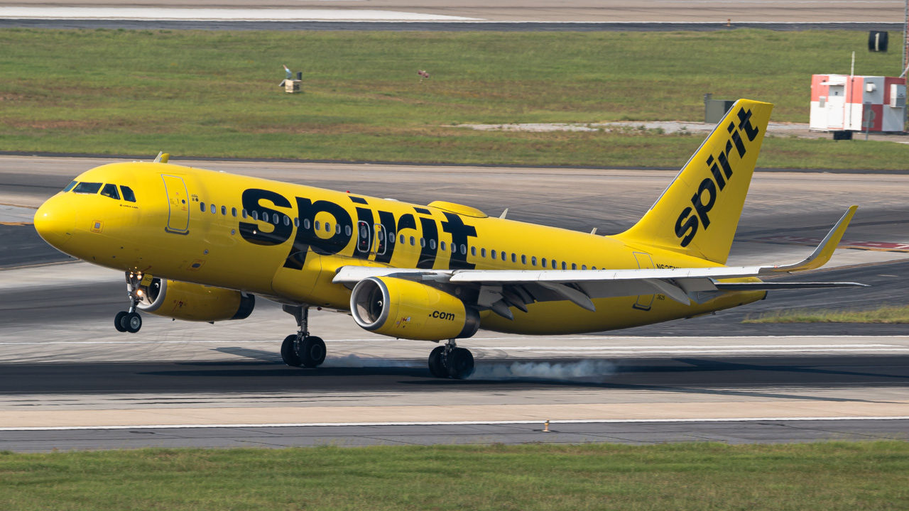 Full size: Spirit Airlines Airbus A320 N625NK at Hartsfield-Jackson Atlanta International Airport