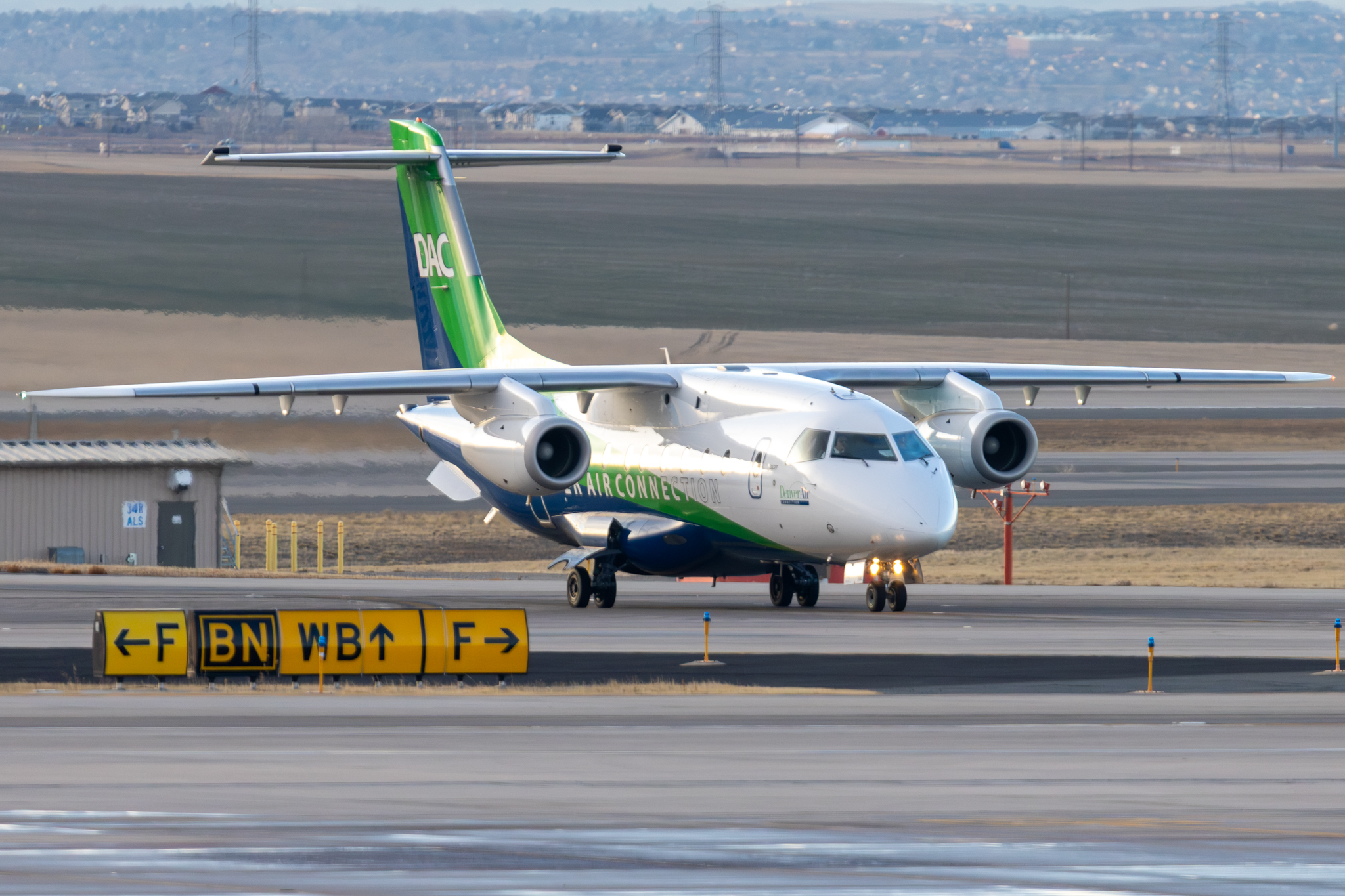 Full size: Denver Air Connection Dornier 328 JET N398DC at Denver International Airport