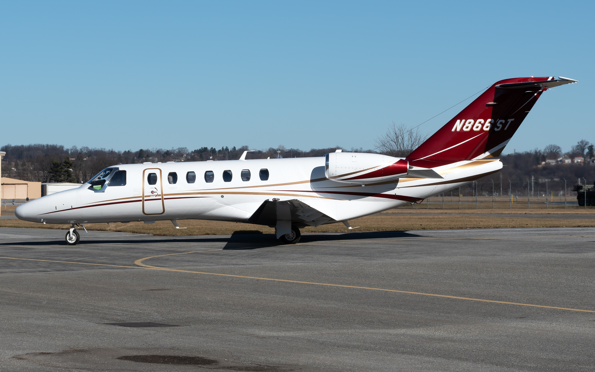 Full size: Private Cessna Citation CJ3+ N866ST at Capital City Airport