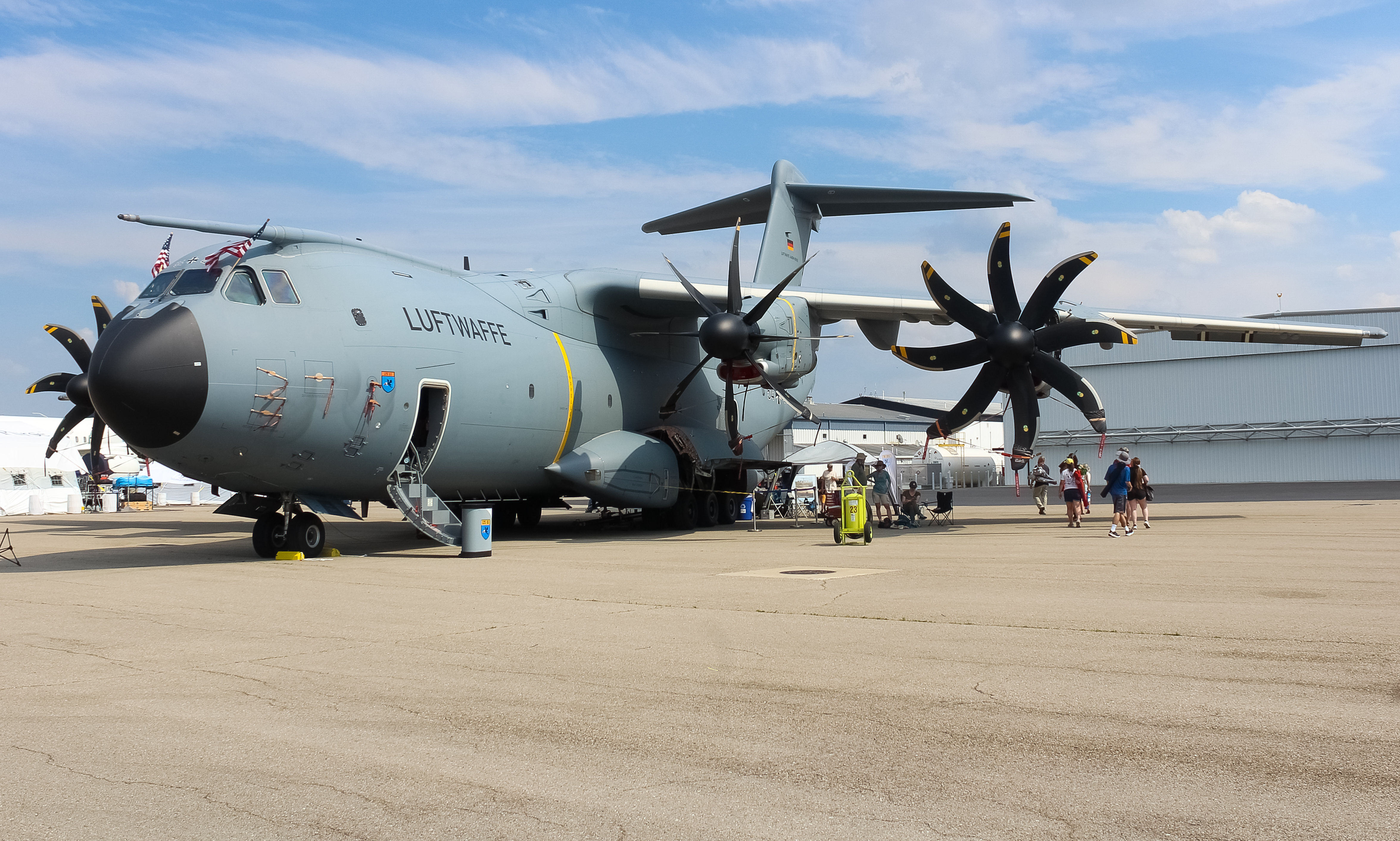 Full size: Luftwaffe Airbus A400M 54+41 at James M Cox Dayton International Airport