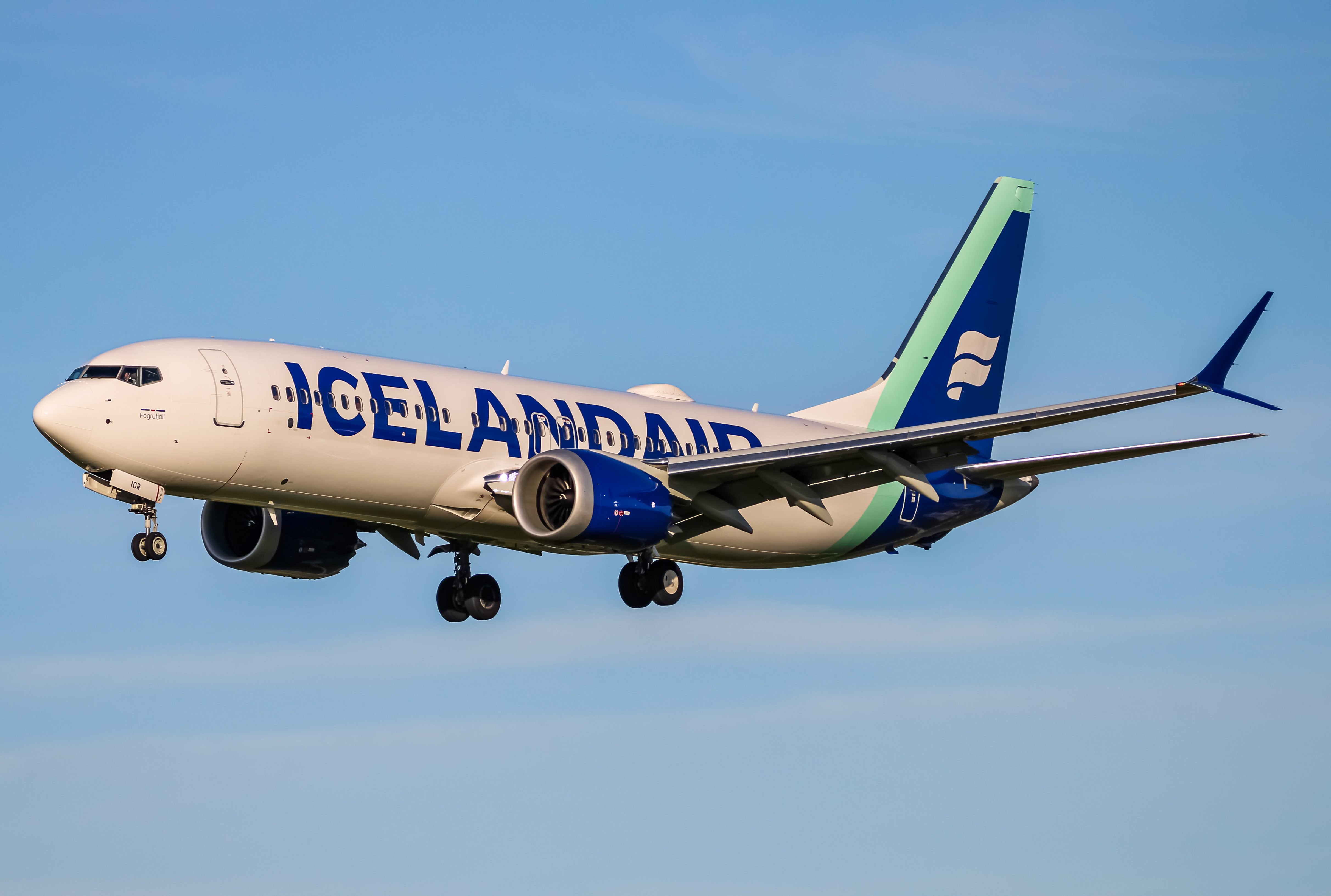 Full size: Icelandair Boeing 737 MAX 8 TF-ICR at Baltimore/Washington International Thurgood Marshall Airport