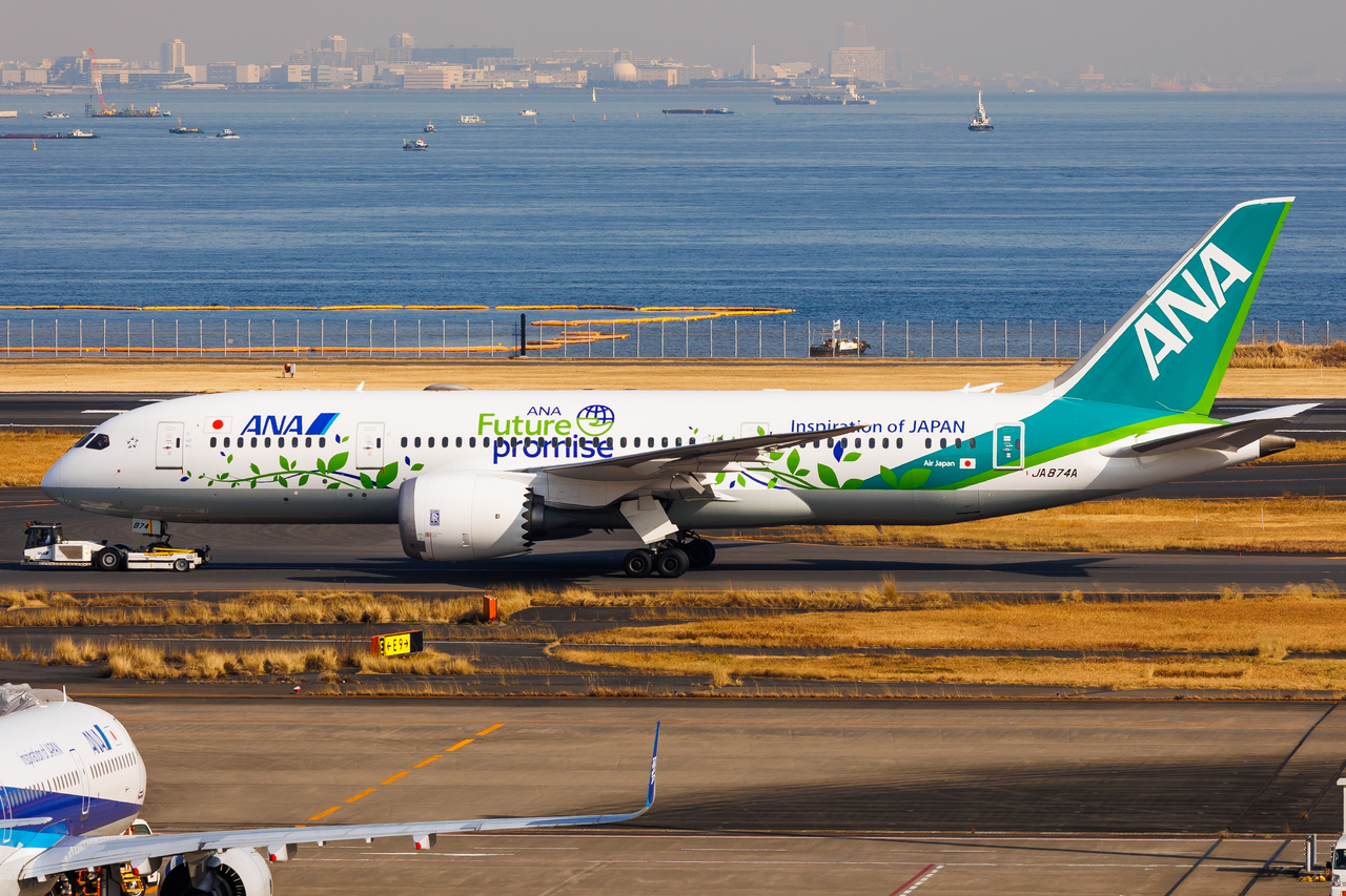 Full size: All Nippon Airways Boeing 787-9 JA874A at Tokyo-Haneda Airport