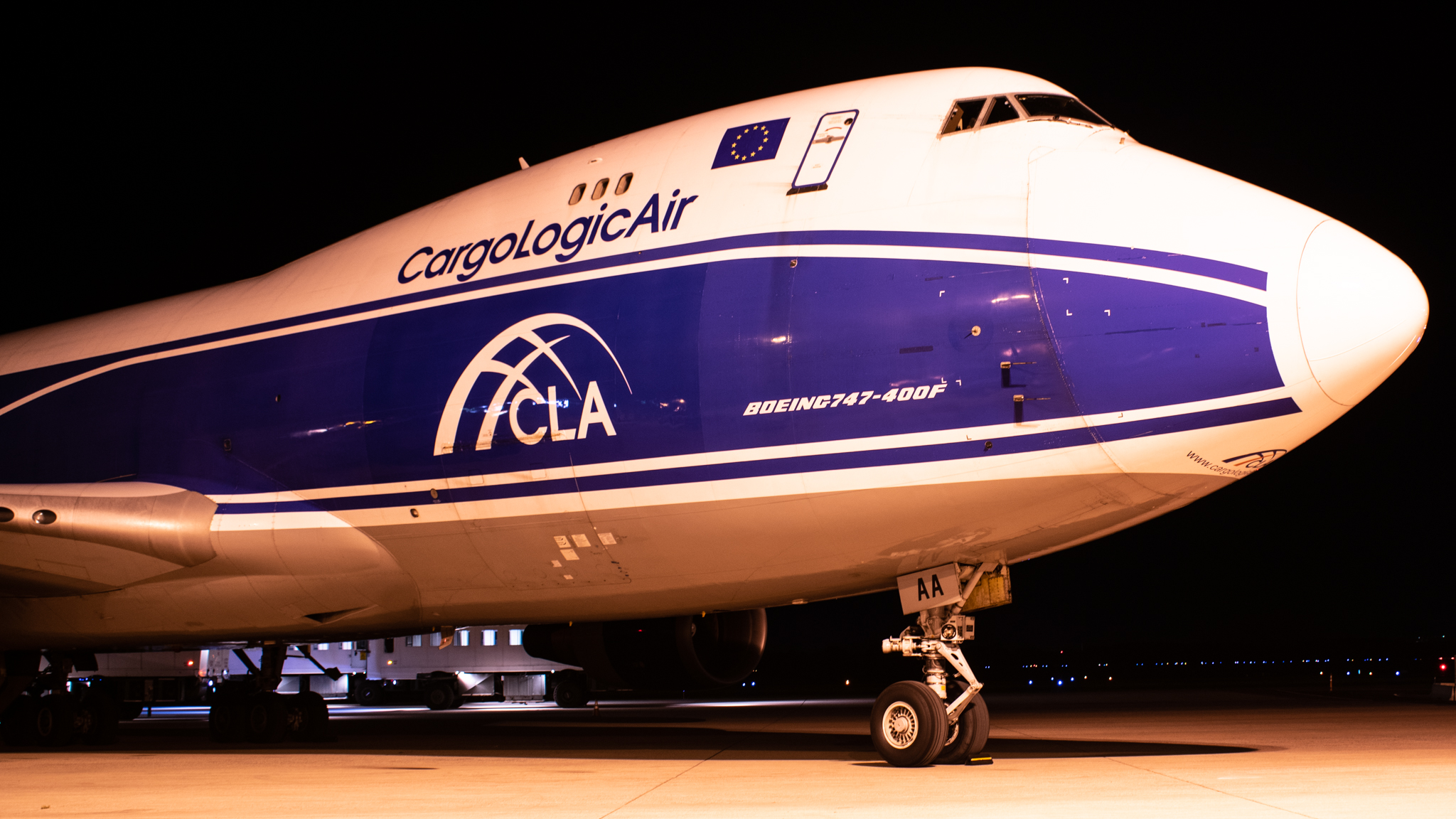 Full size: AirBridge Cargo Boeing 747-400F G-CLAA at Washington Dulles International Airport